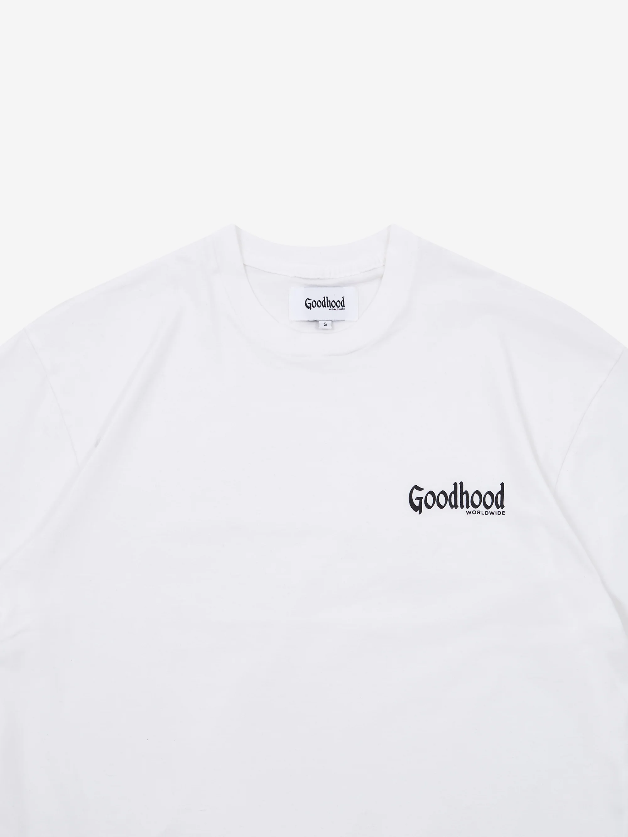 Goodhood Worldwide Printed Logo T-Shirt - White - Image 3