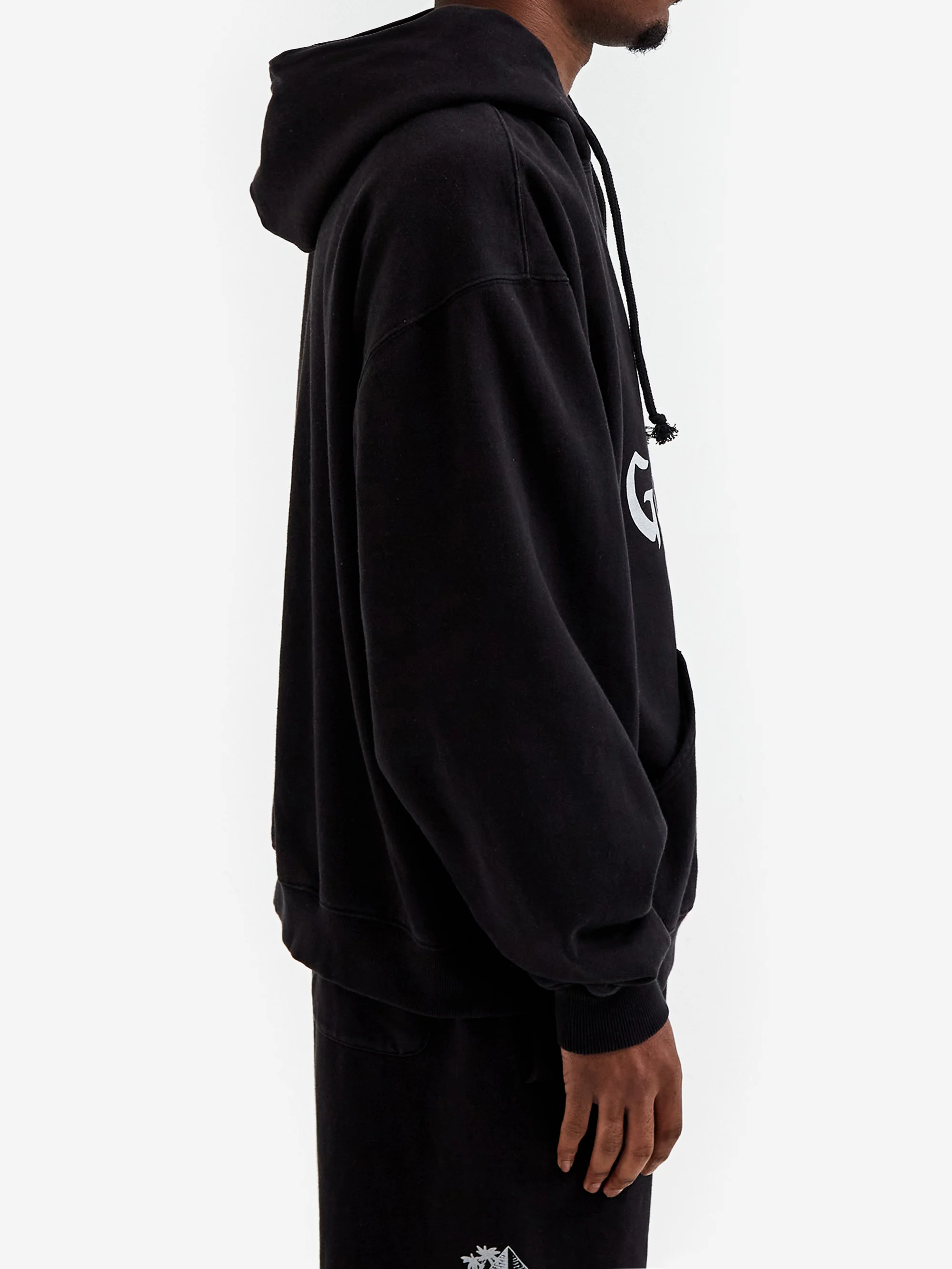 Goodhood Worldwide Pyramid Hoodie - Black - Image 7