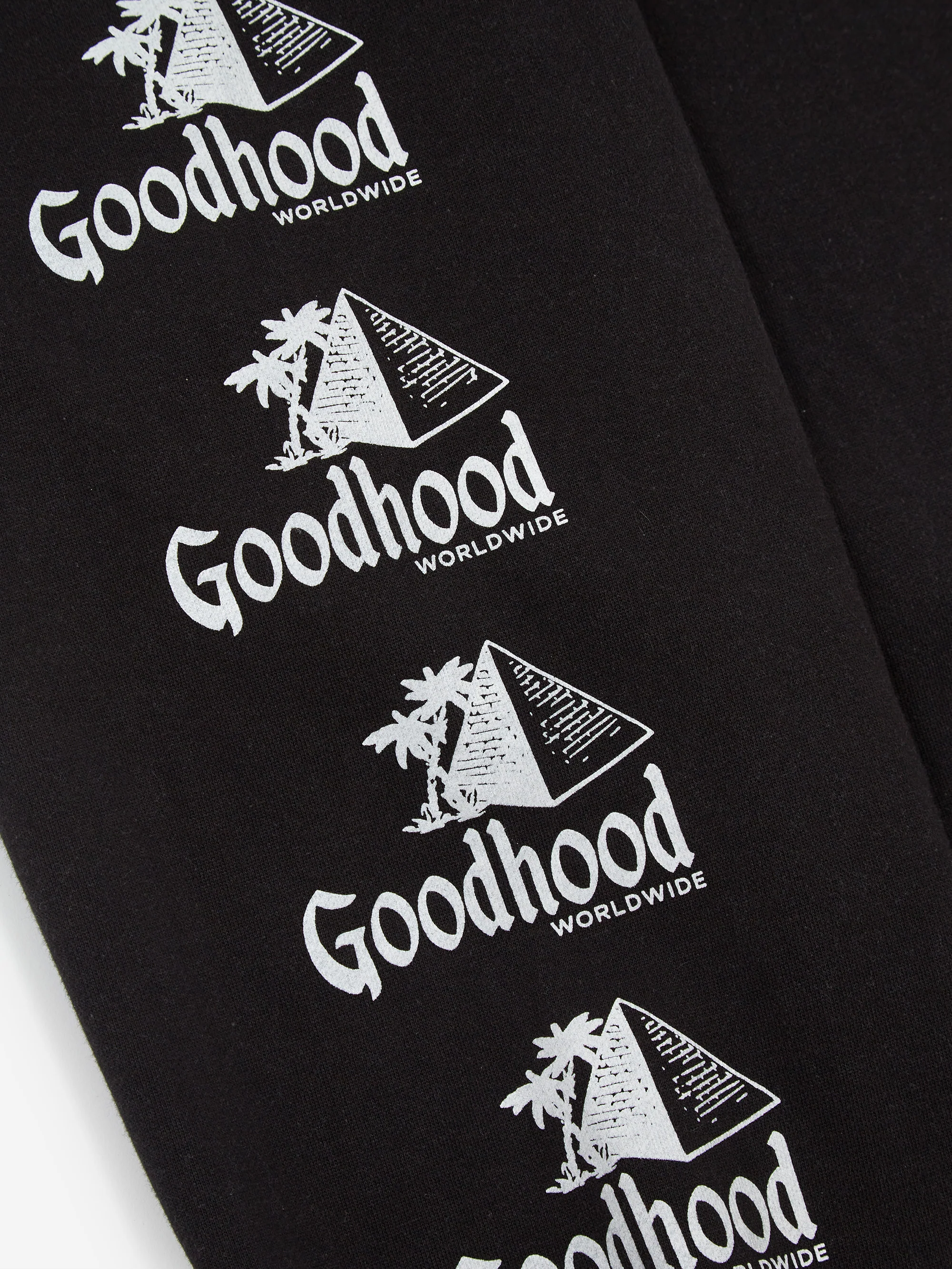 Goodhood Worldwide Pyramid Sweatpant - Black - Image 4