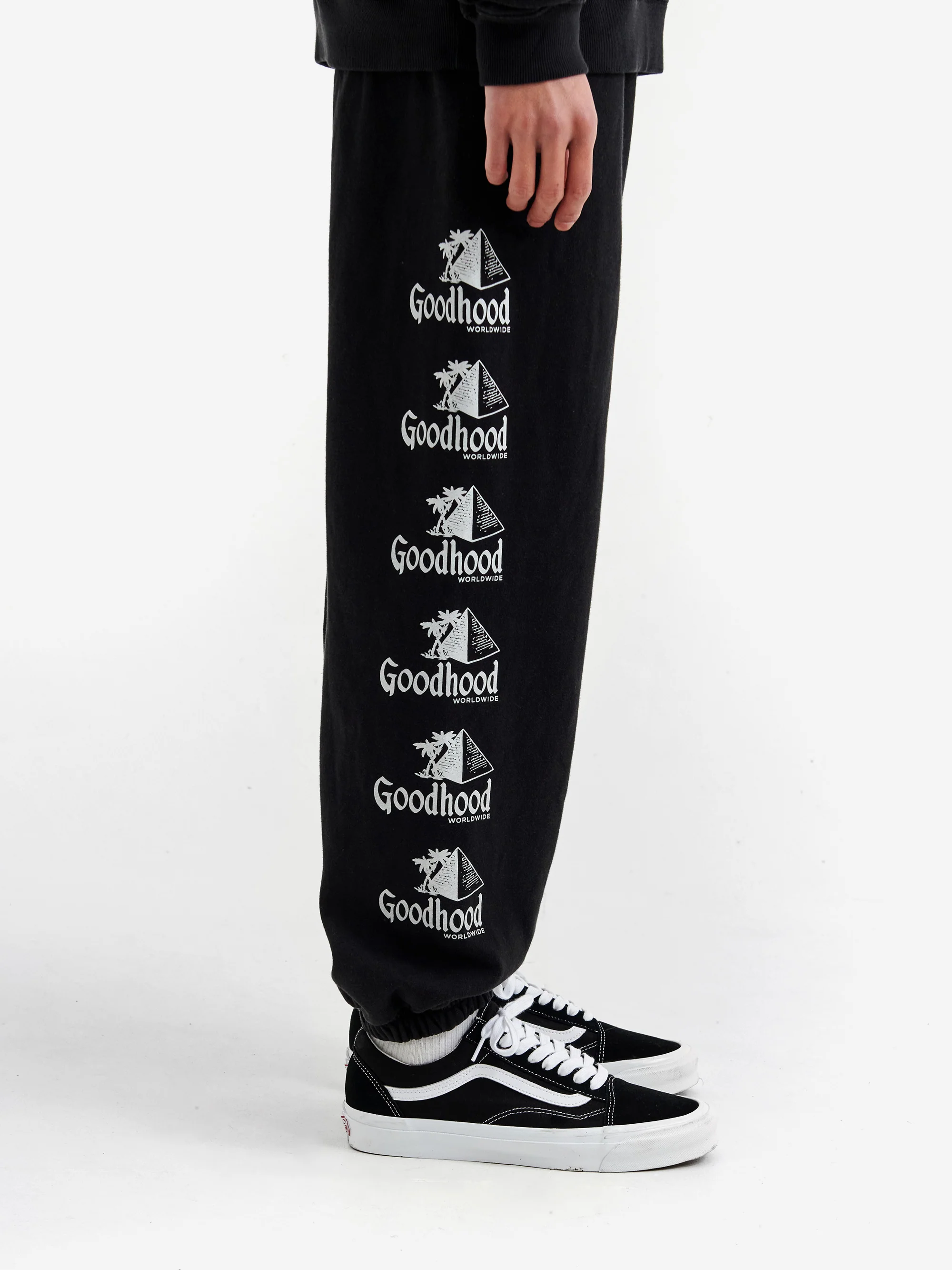Goodhood Worldwide Pyramid Sweatpant - Black - Image 7
