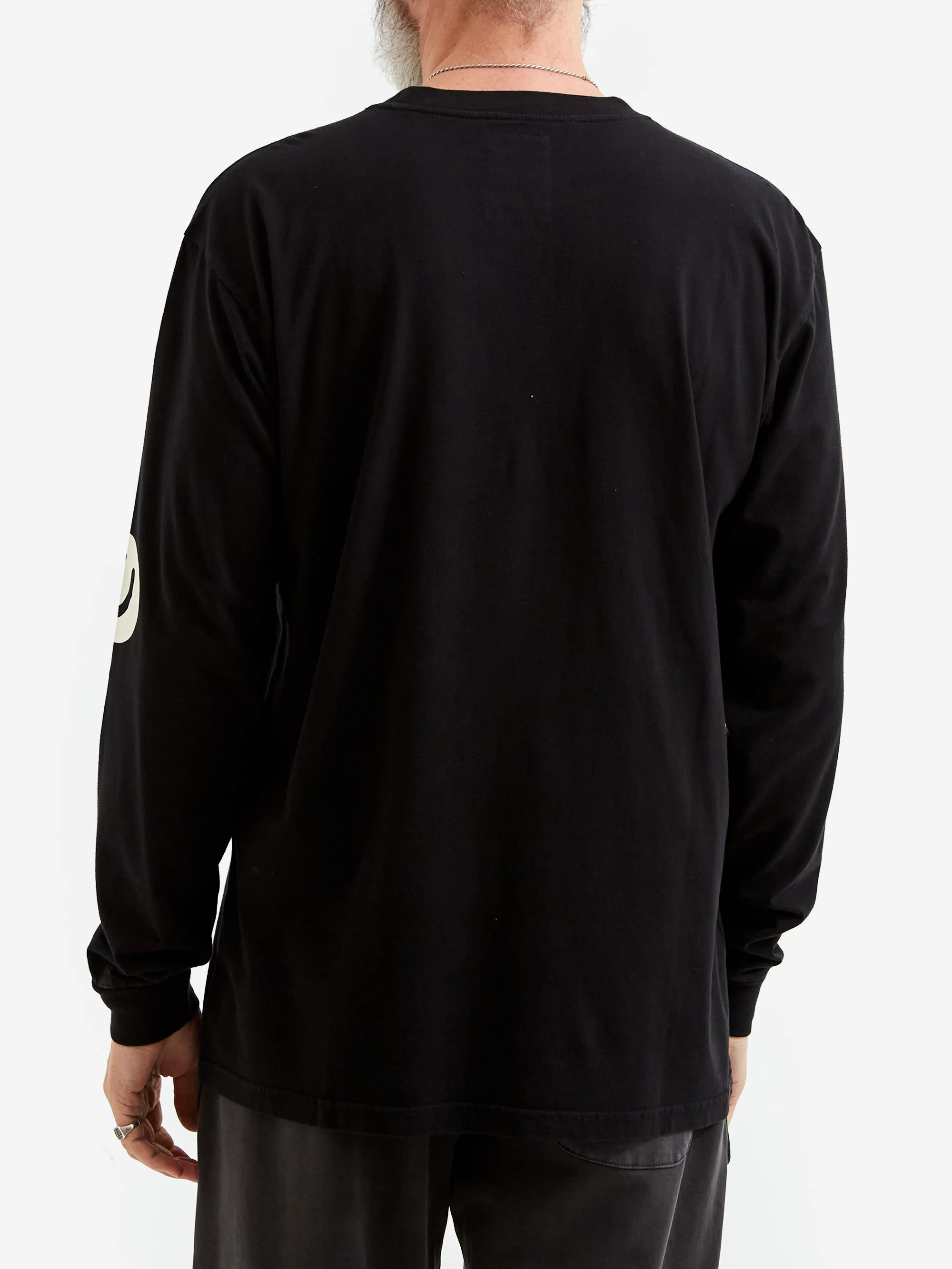 Goodhood Worldwide Psychonaut Long Sleeve T-Shirt - Washed Black - Image 6