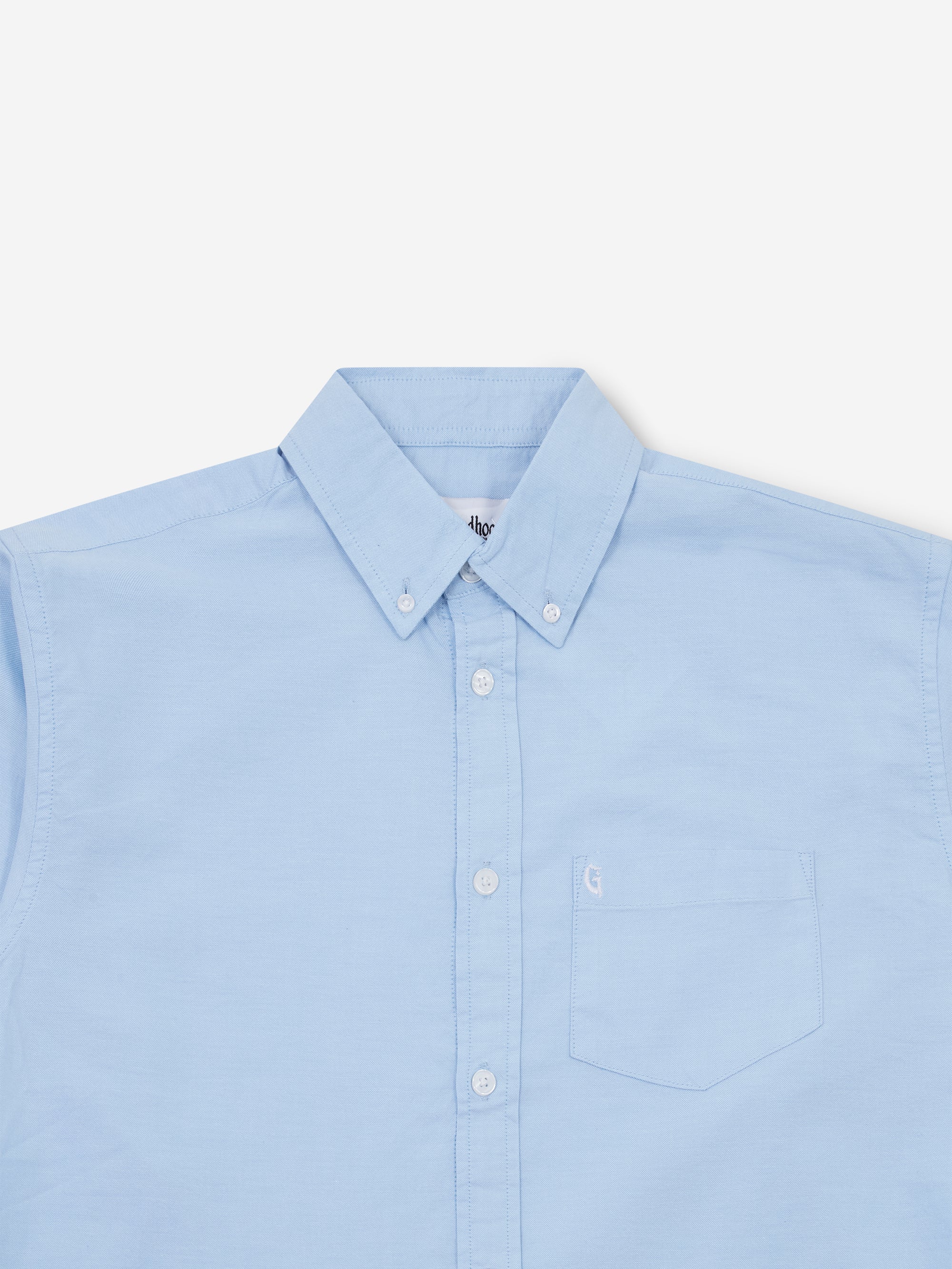 Goodhood Worldwide Oxford Shirt - Blue - Image 3
