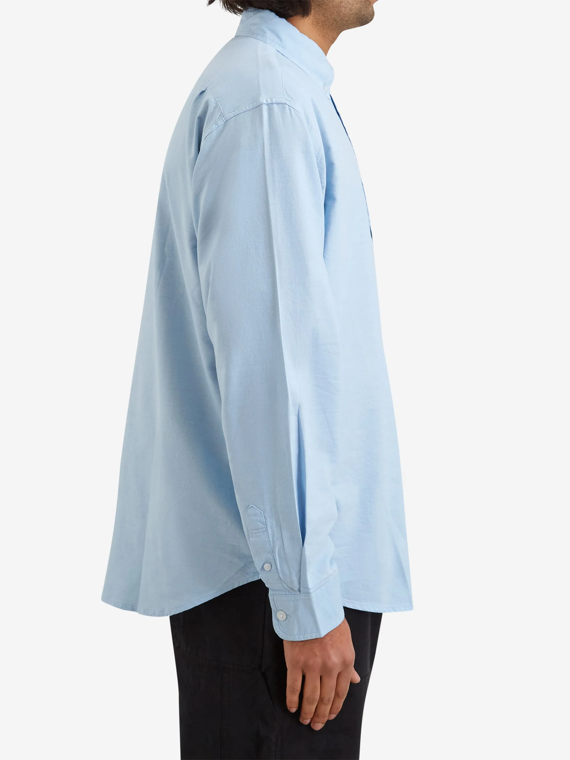 Goodhood Worldwide Oxford Shirt - Blue - Image 6