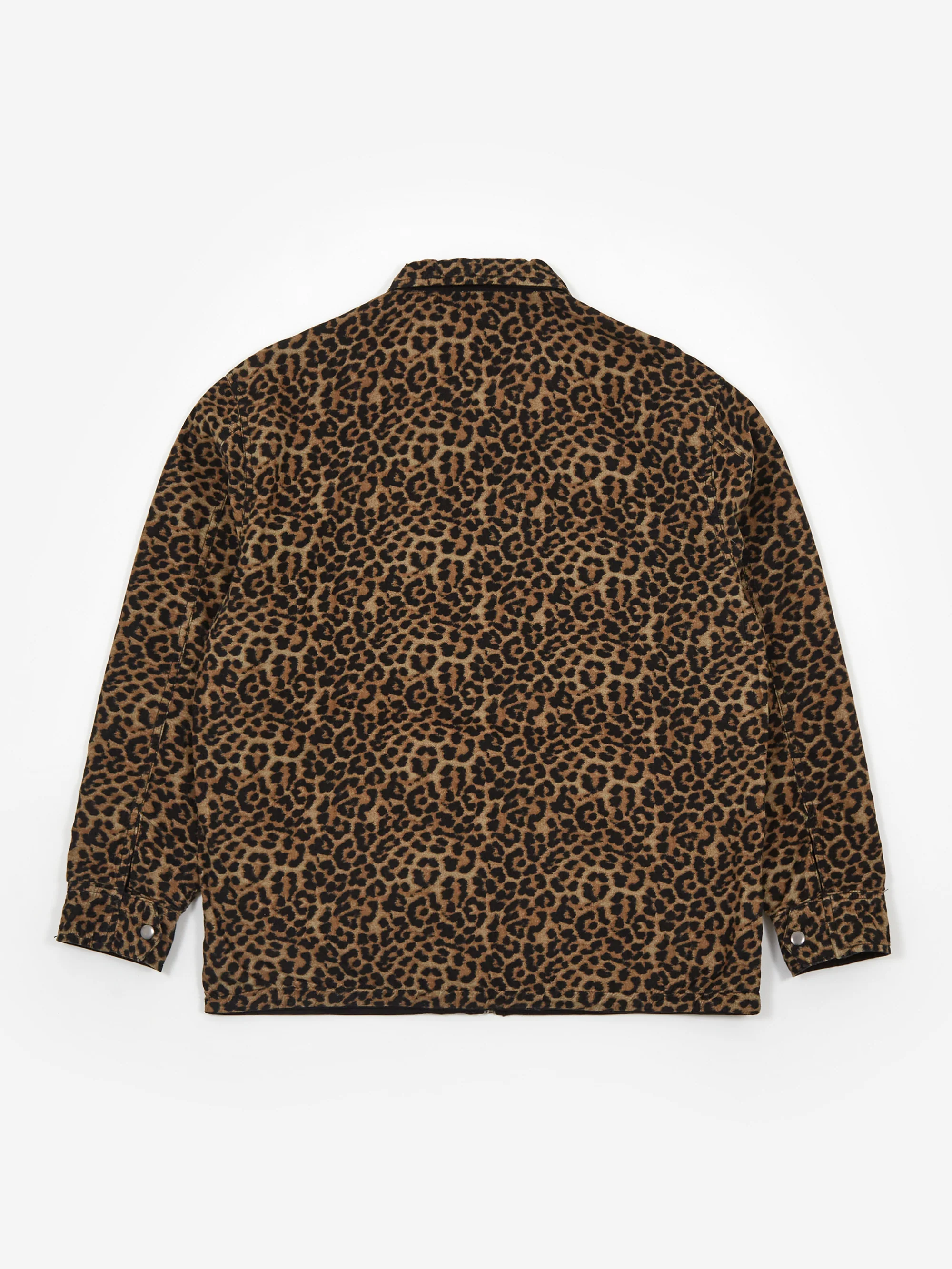 Goodhood Worldwide Reversible Mechanic Jacket - Black Leopard - Image 14