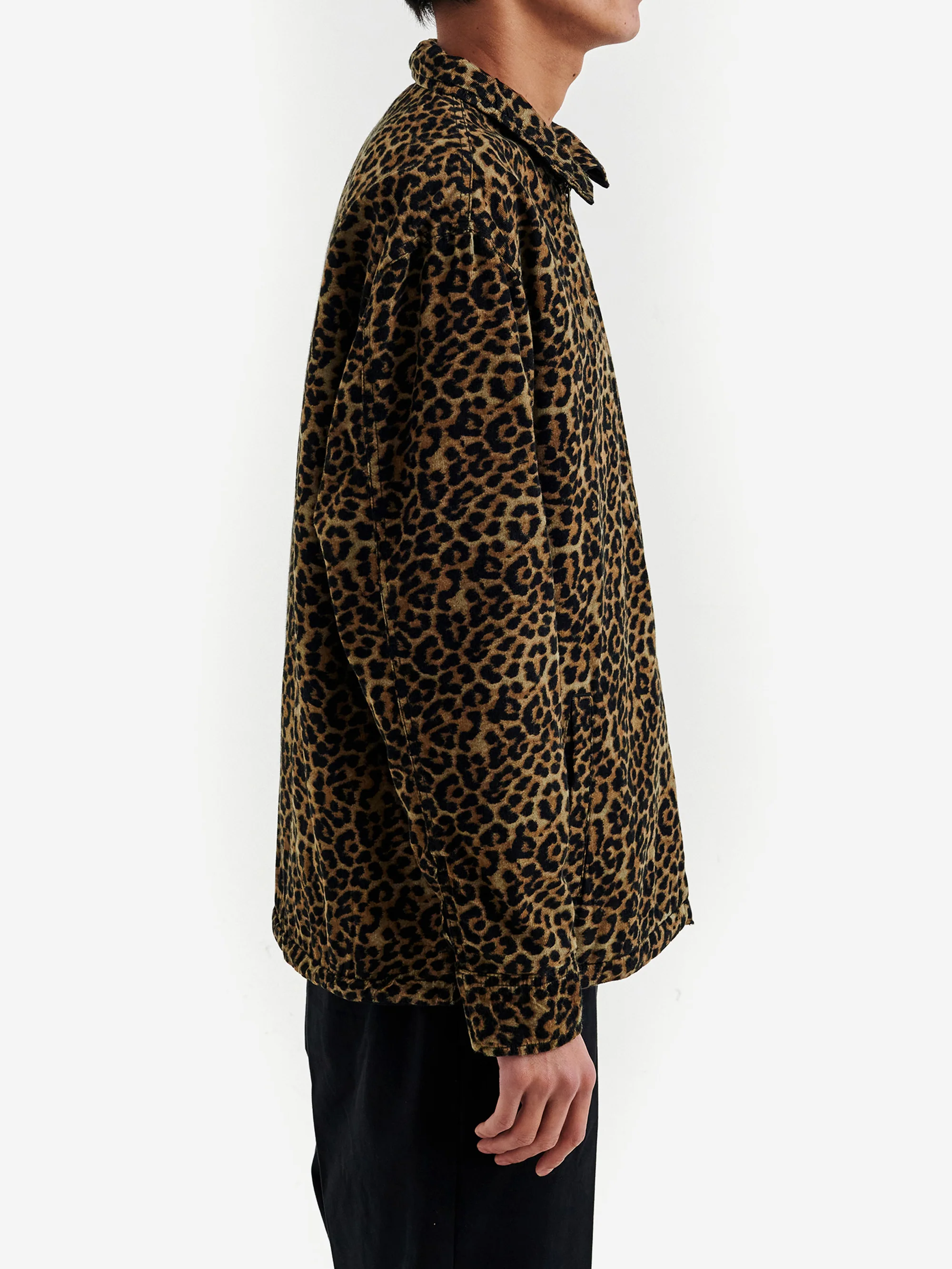 Goodhood Worldwide Reversible Mechanic Jacket - Black Leopard - Image 16