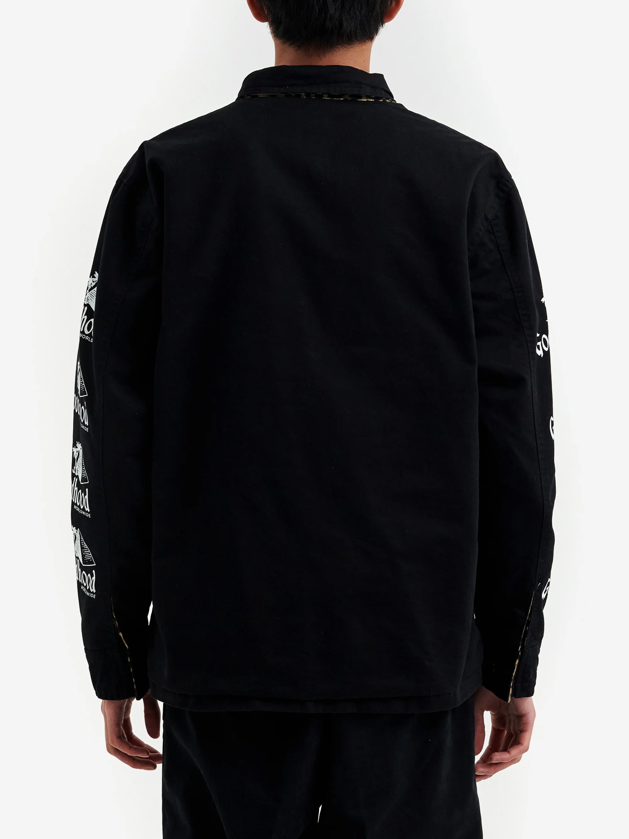 Goodhood Worldwide Reversible Mechanic Jacket - Black Leopard - Image 17