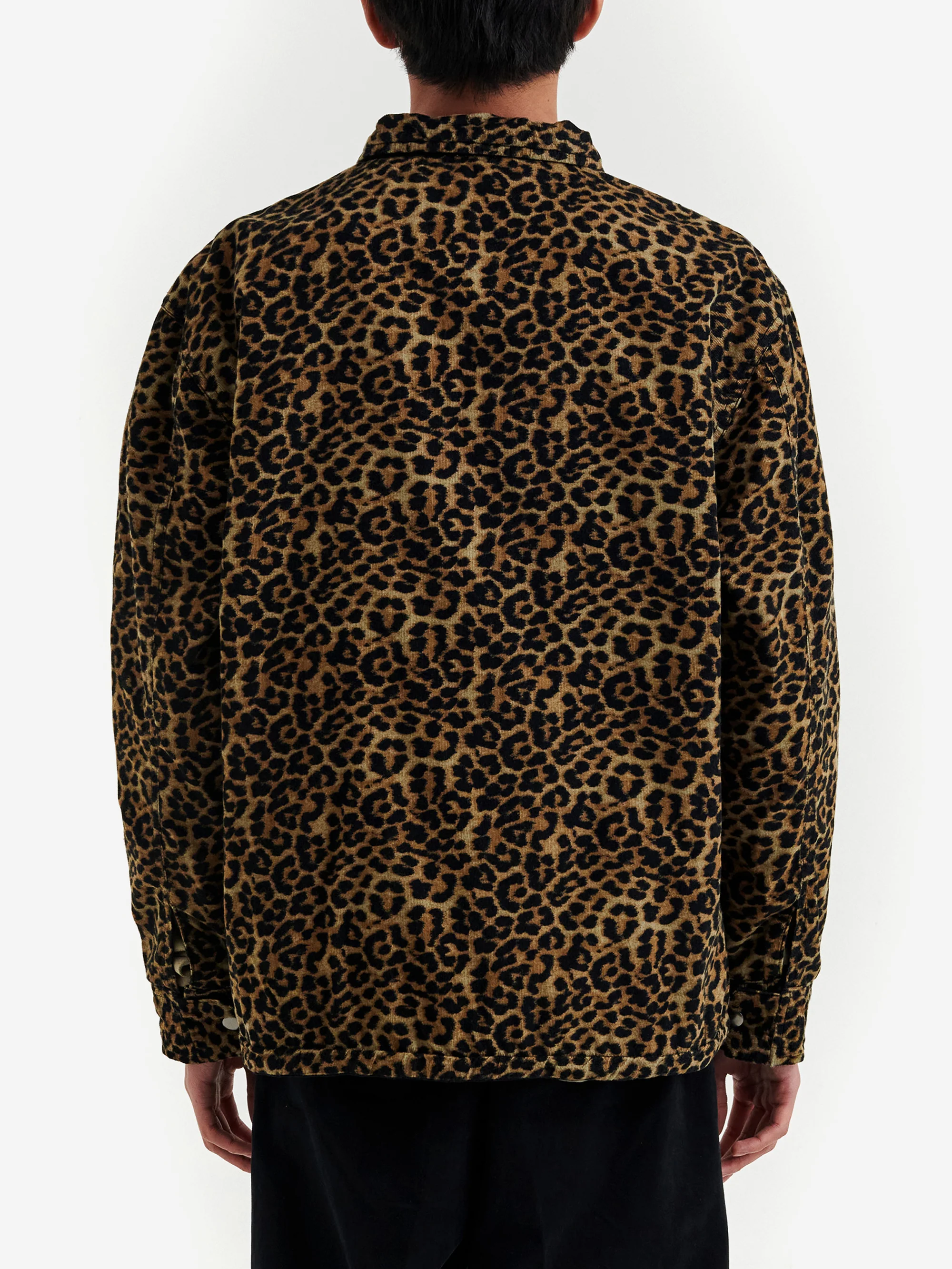 Goodhood Worldwide Reversible Mechanic Jacket - Black Leopard - Image 18