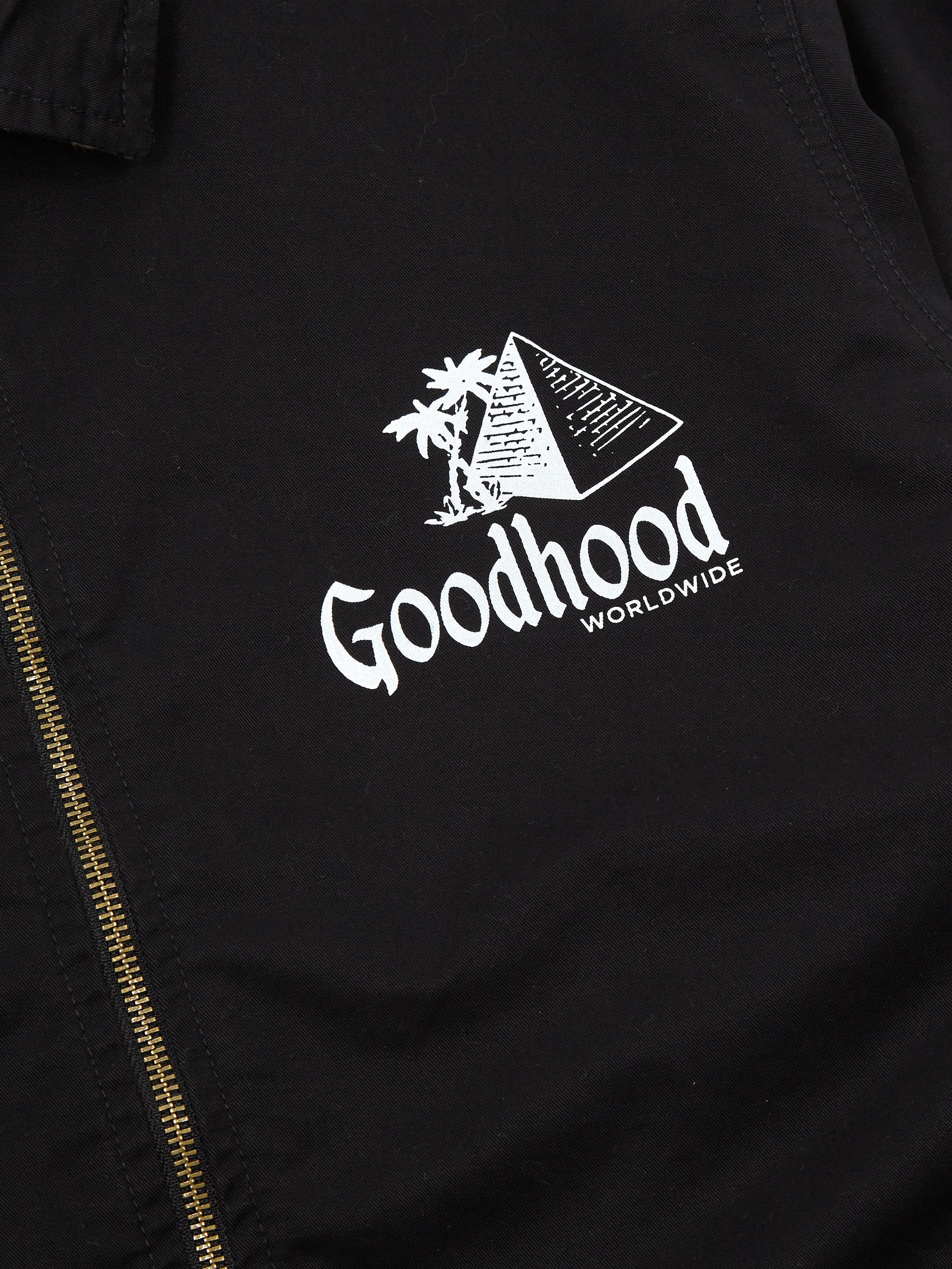 Goodhood Worldwide Reversible Mechanic Jacket - Black Leopard - Image 9