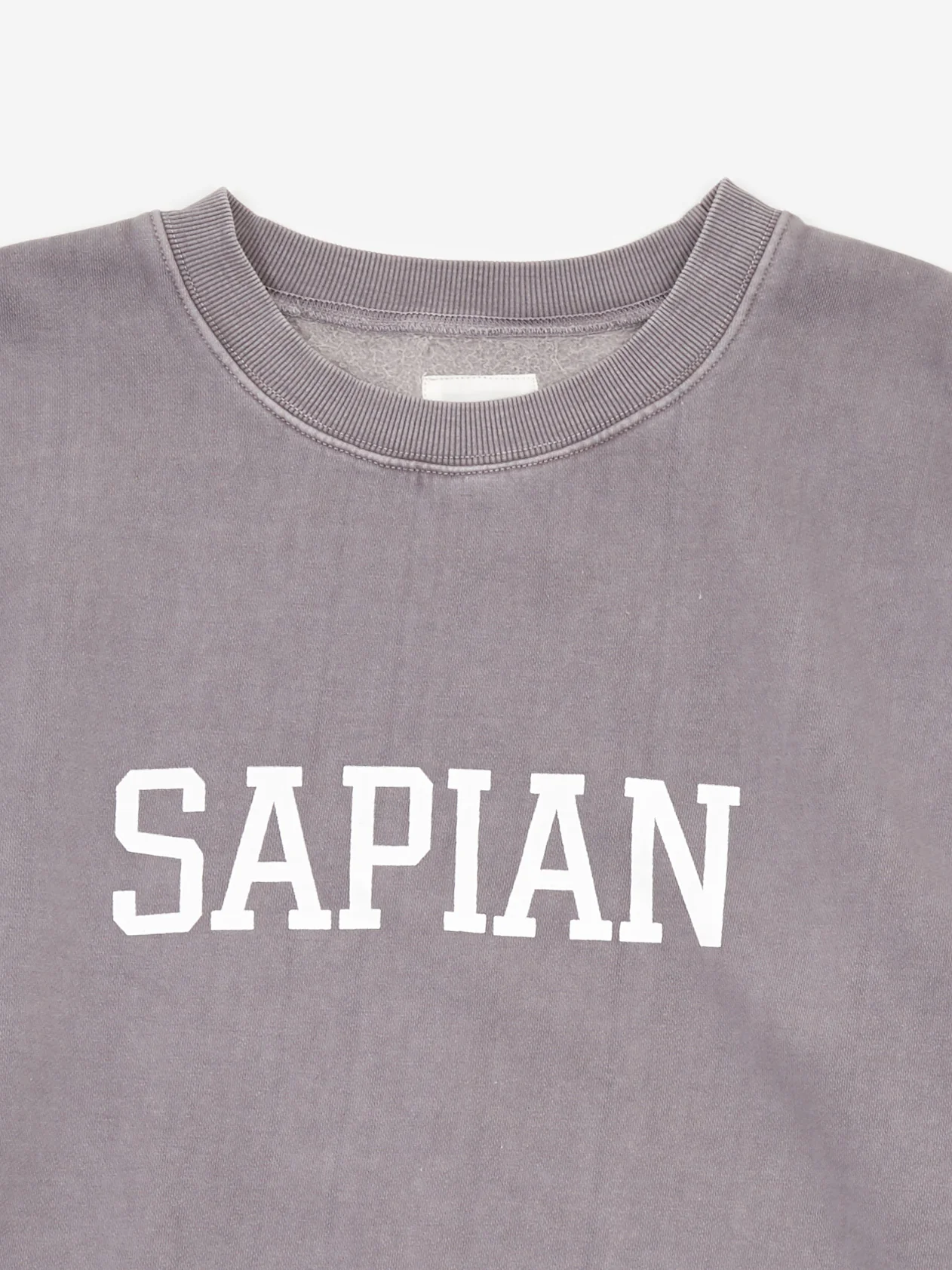 Goodhood Worldwide Sapian Sweat - Washed Black - Image 2