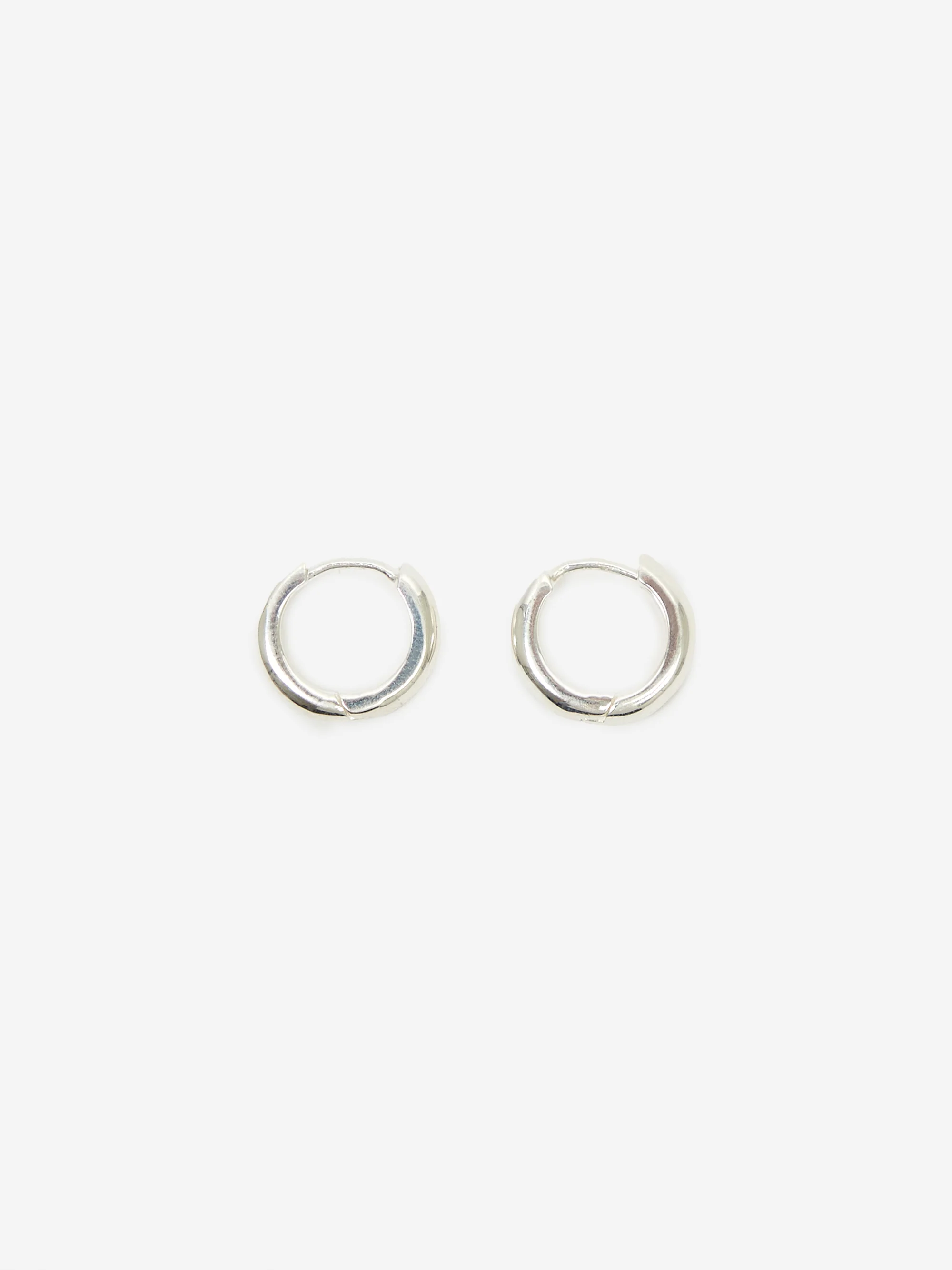 Goodhood Worldwide Silver Huggies Earrings Pair
