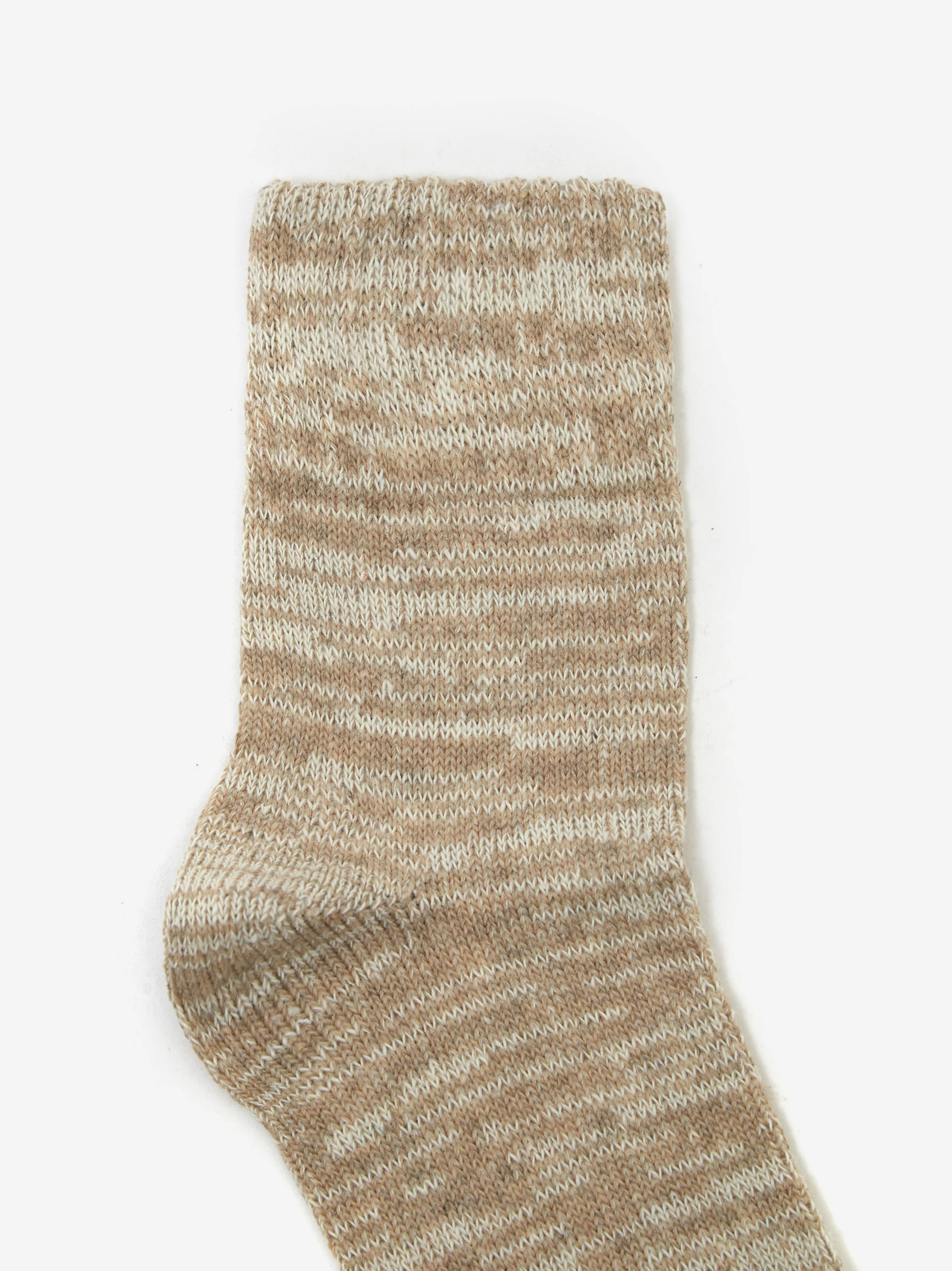 Goodhood Worldwide Space Dye Sock - Beige - Image 3