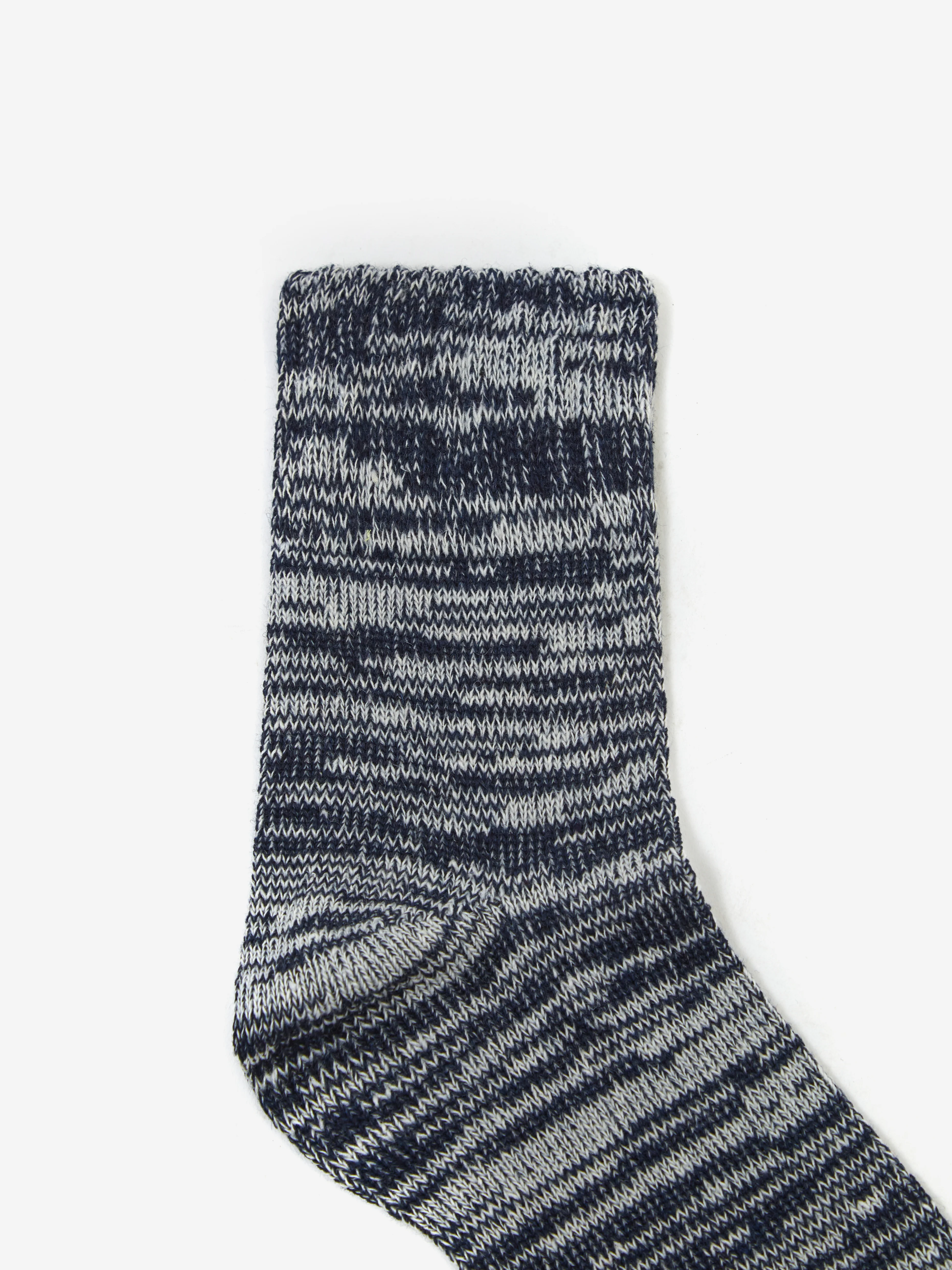 Goodhood Worldwide Space Dye Socks - Navy/White - Image 4