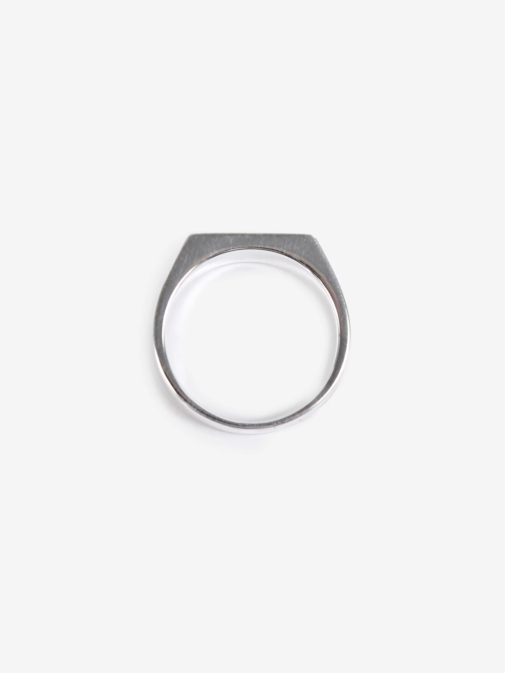 Goodhood Worldwide Sterling Silver Narrow Signet Ring - Image 4