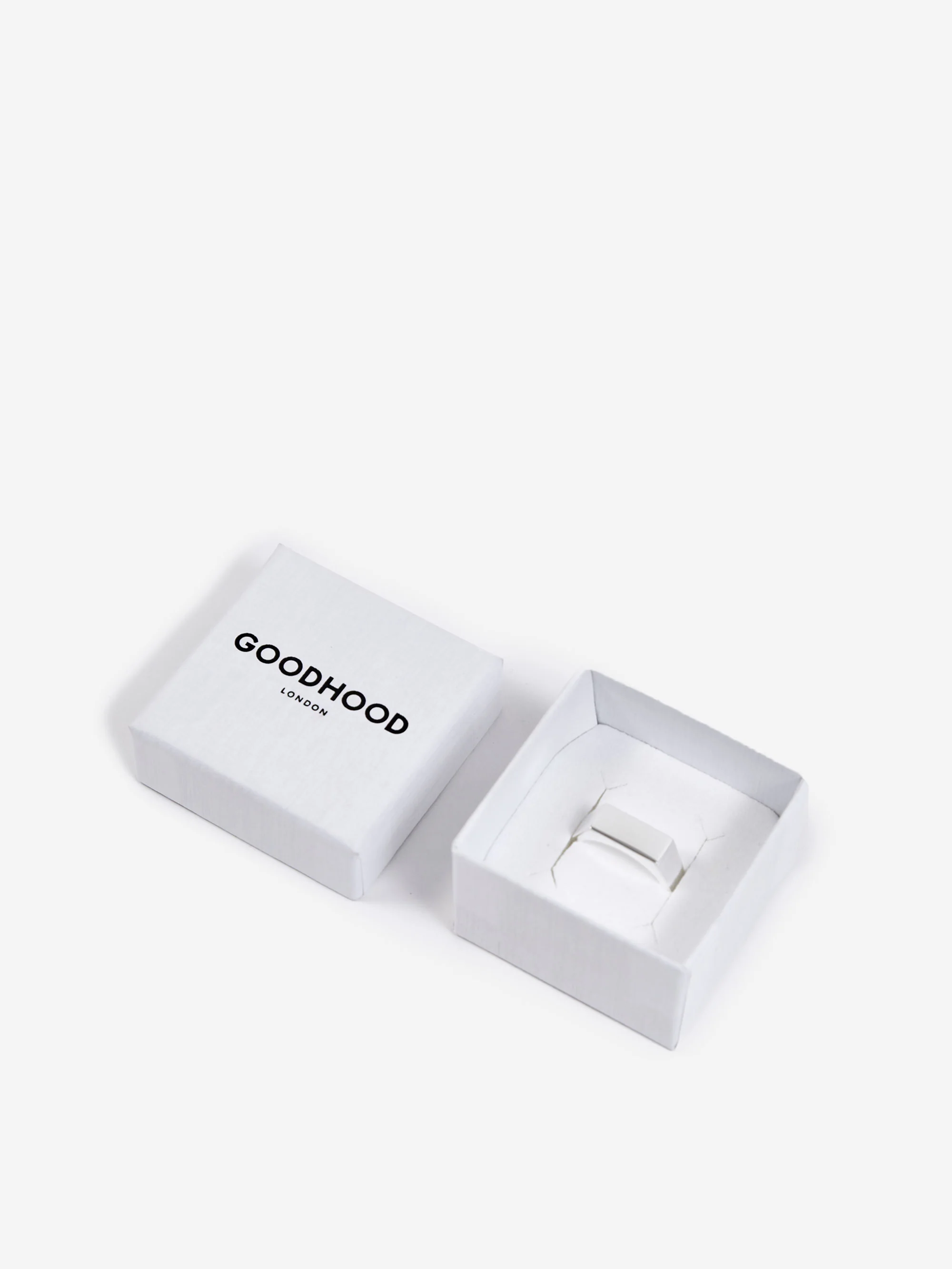 Goodhood Worldwide Sterling Silver Narrow Signet Ring - Image 5