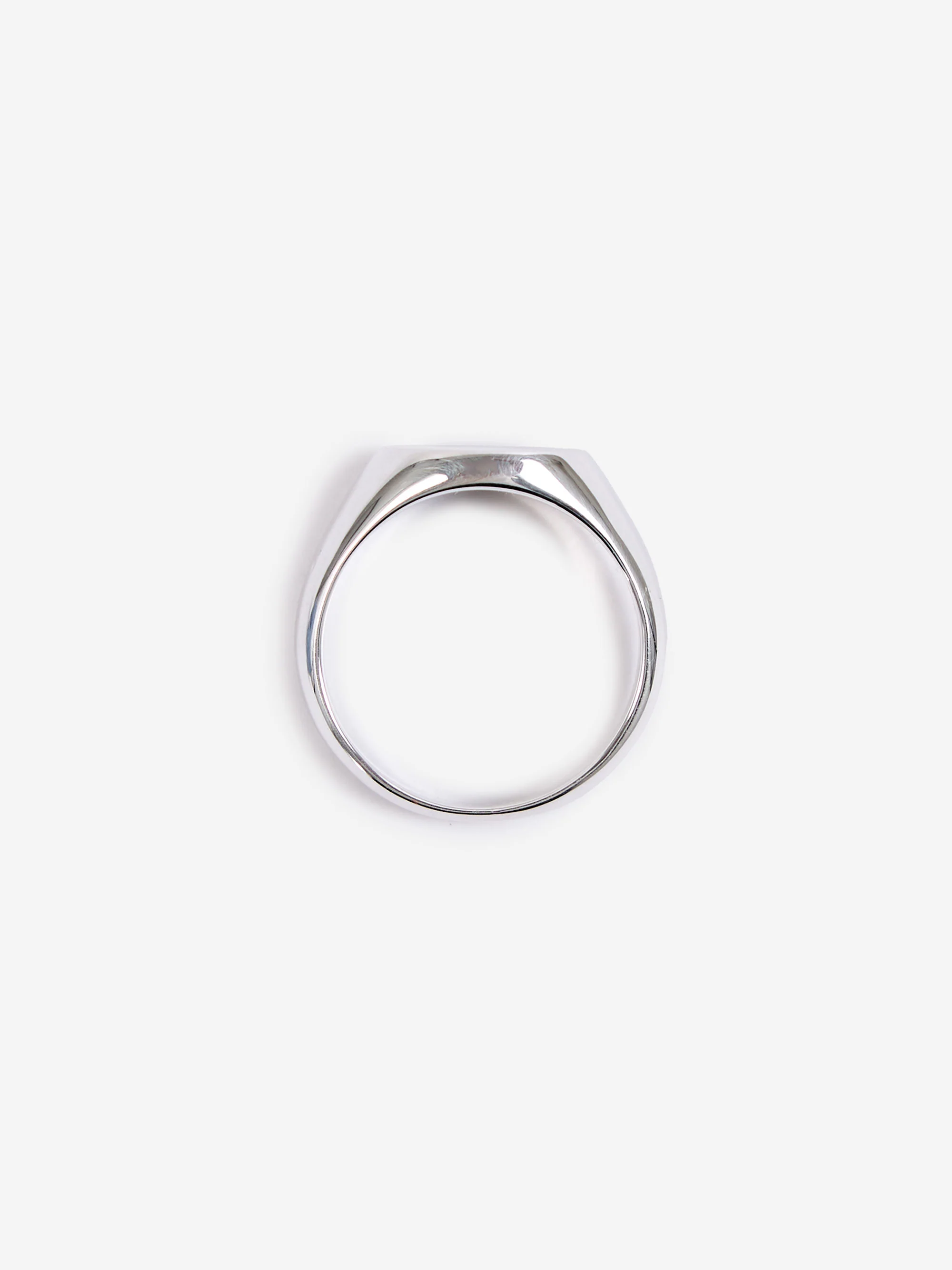 Goodhood Worldwide Sterling Silver Round Signet Ring - Image 4