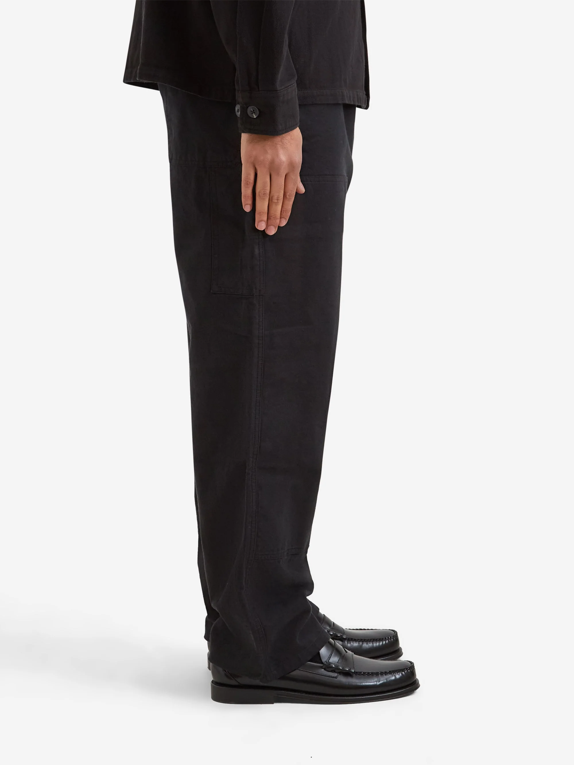Goodhood Worldwide Street Pant - Faded Black - Image 3
