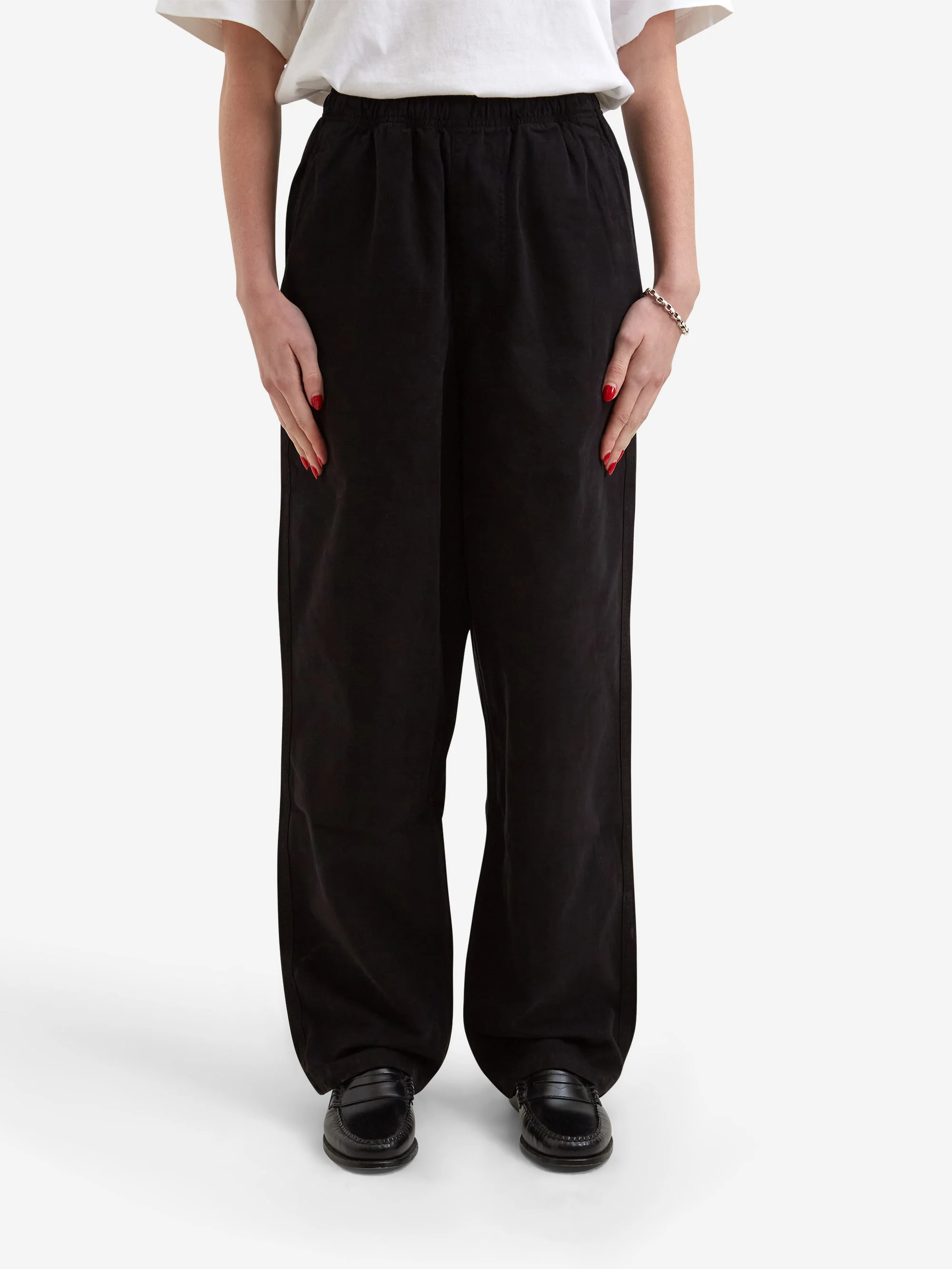 Goodhood Worldwide Street Pant - Faded Black - Image 5