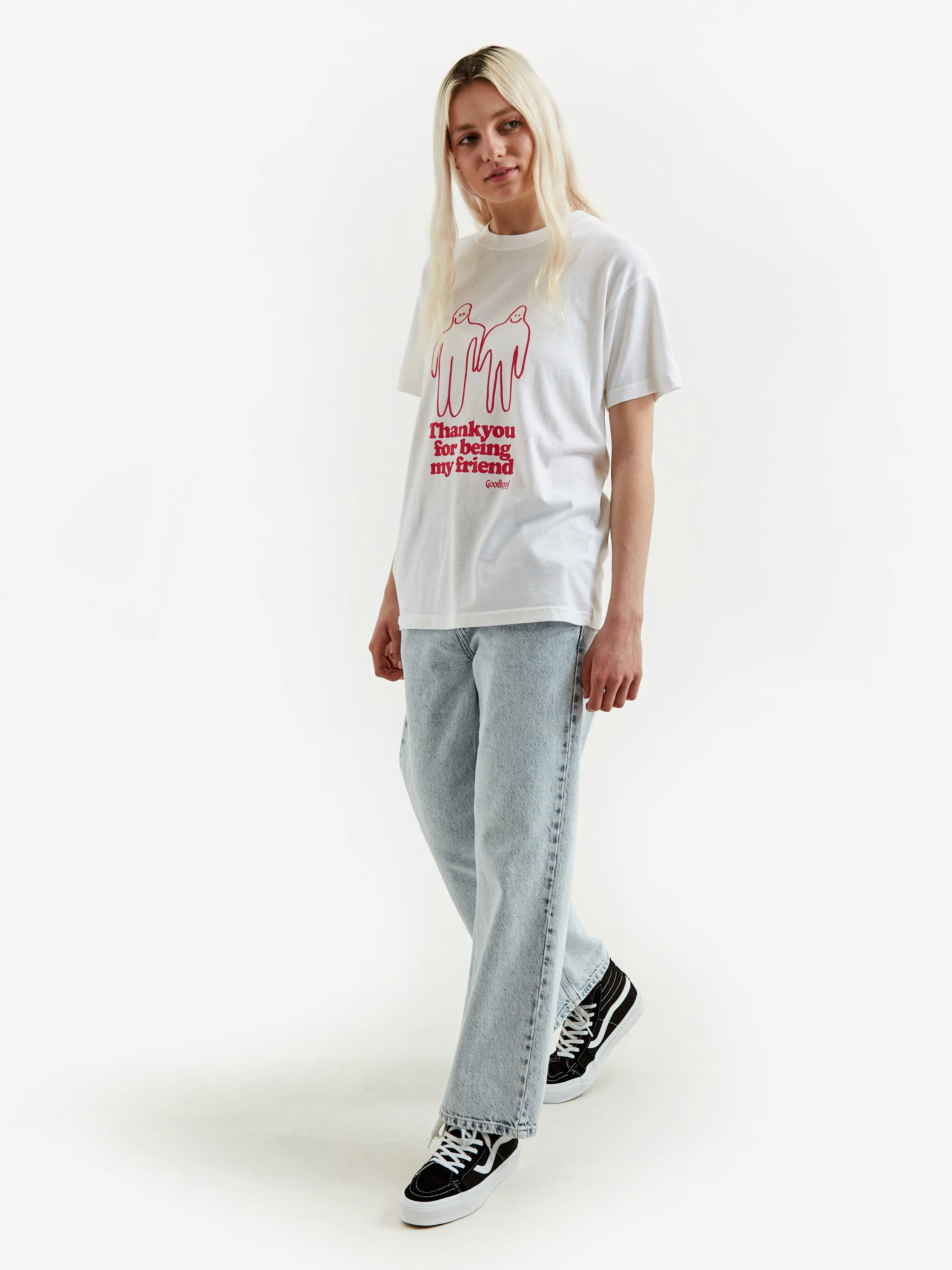 Goodhood Worldwide Thank You Short Sleeve T-Shirt - White - Image 10