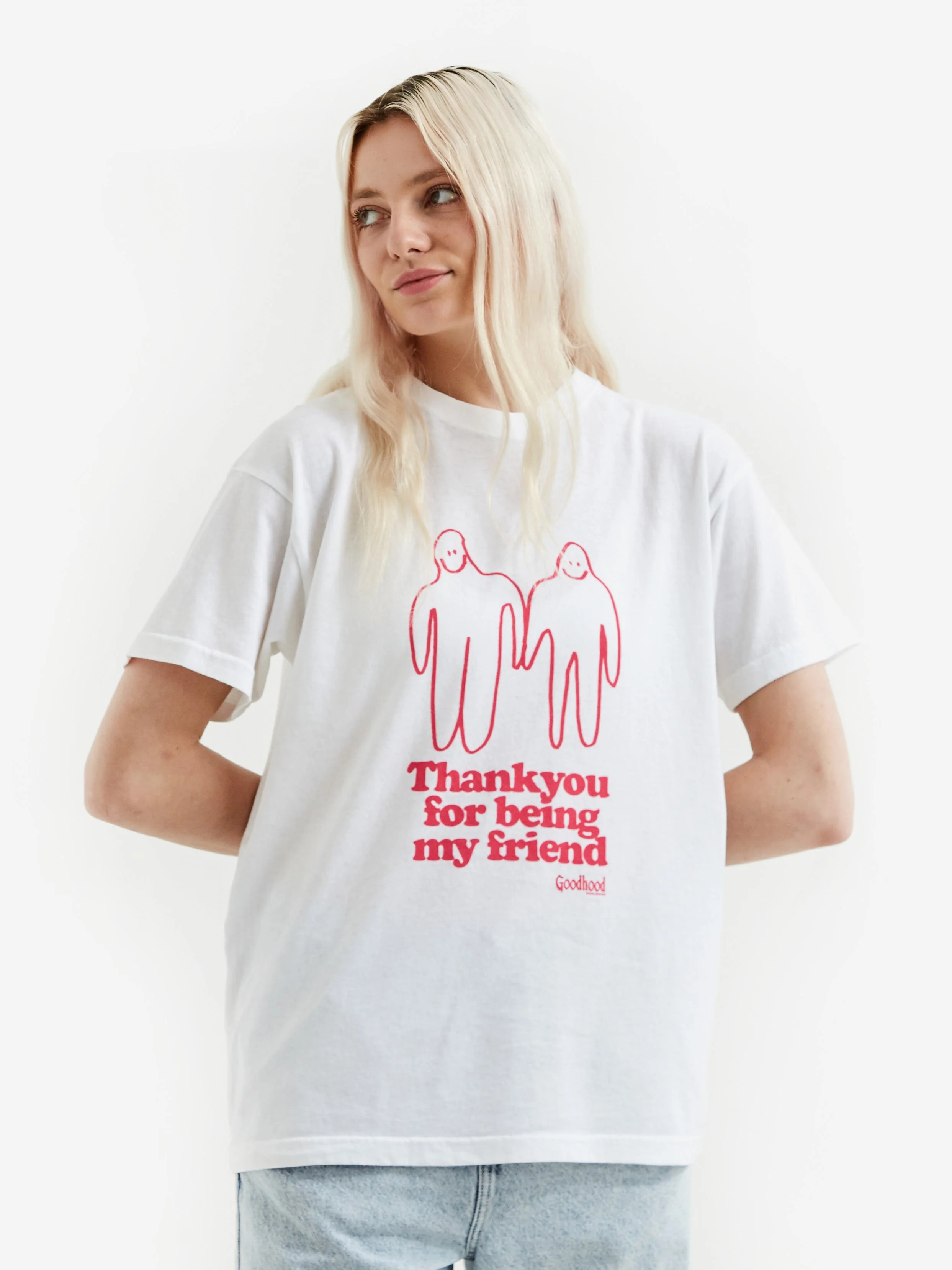 Goodhood Worldwide Thank You Short Sleeve T-Shirt - White - Image 11