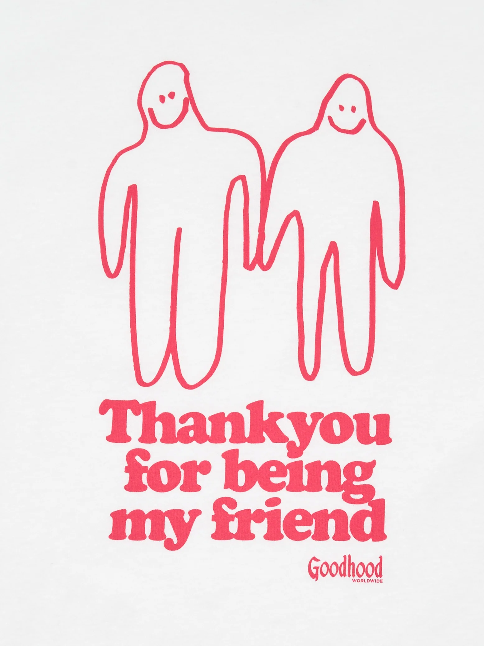 Goodhood Worldwide Thank You Short Sleeve T-Shirt - White - Image 3