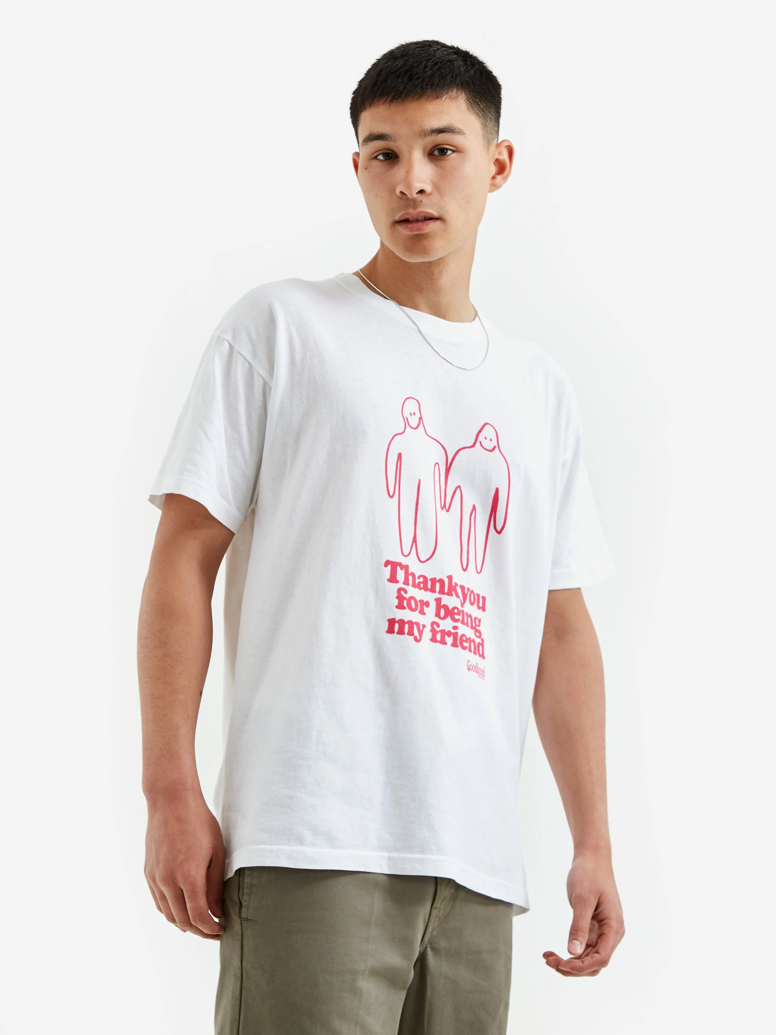 Goodhood Worldwide Thank You Short Sleeve T-Shirt - White - Image 5