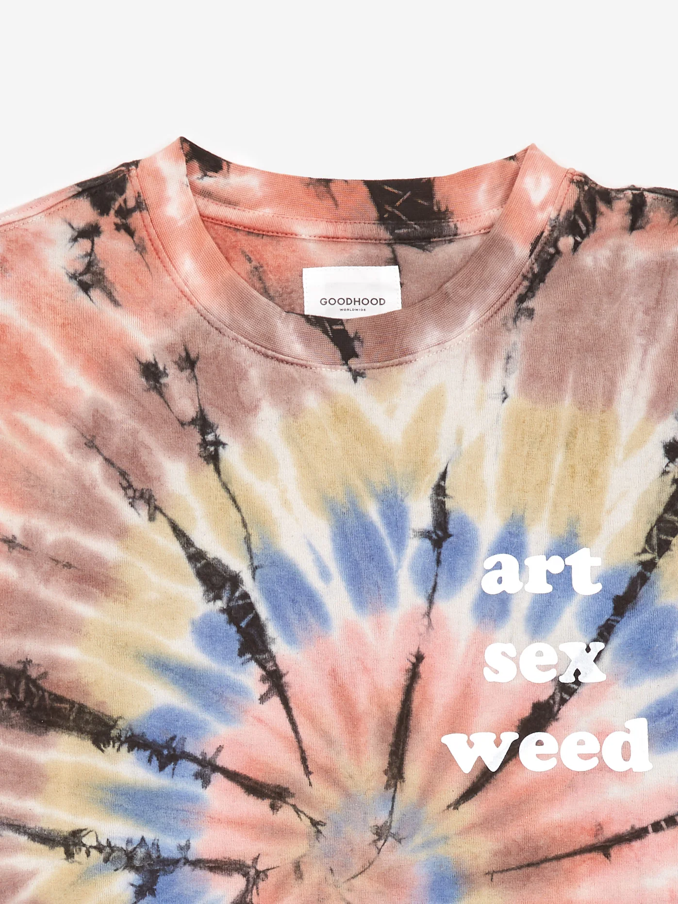 Goodhood Worldwide Tie Dye Art T-Shirt - Tie Dye - Image 3