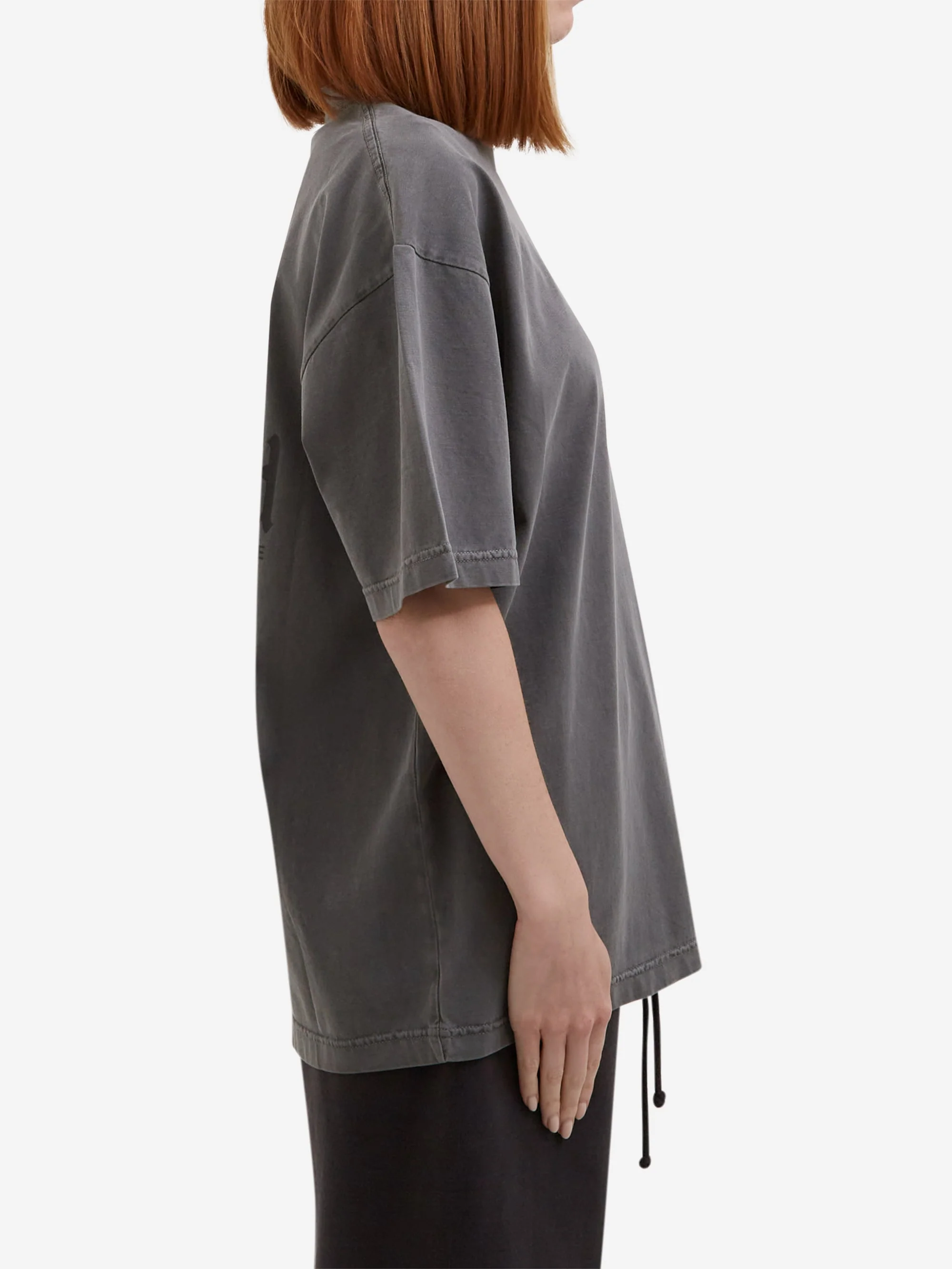 Goodhood Worldwide Utopia T-Shirt - Faded Charcoal - Image 7