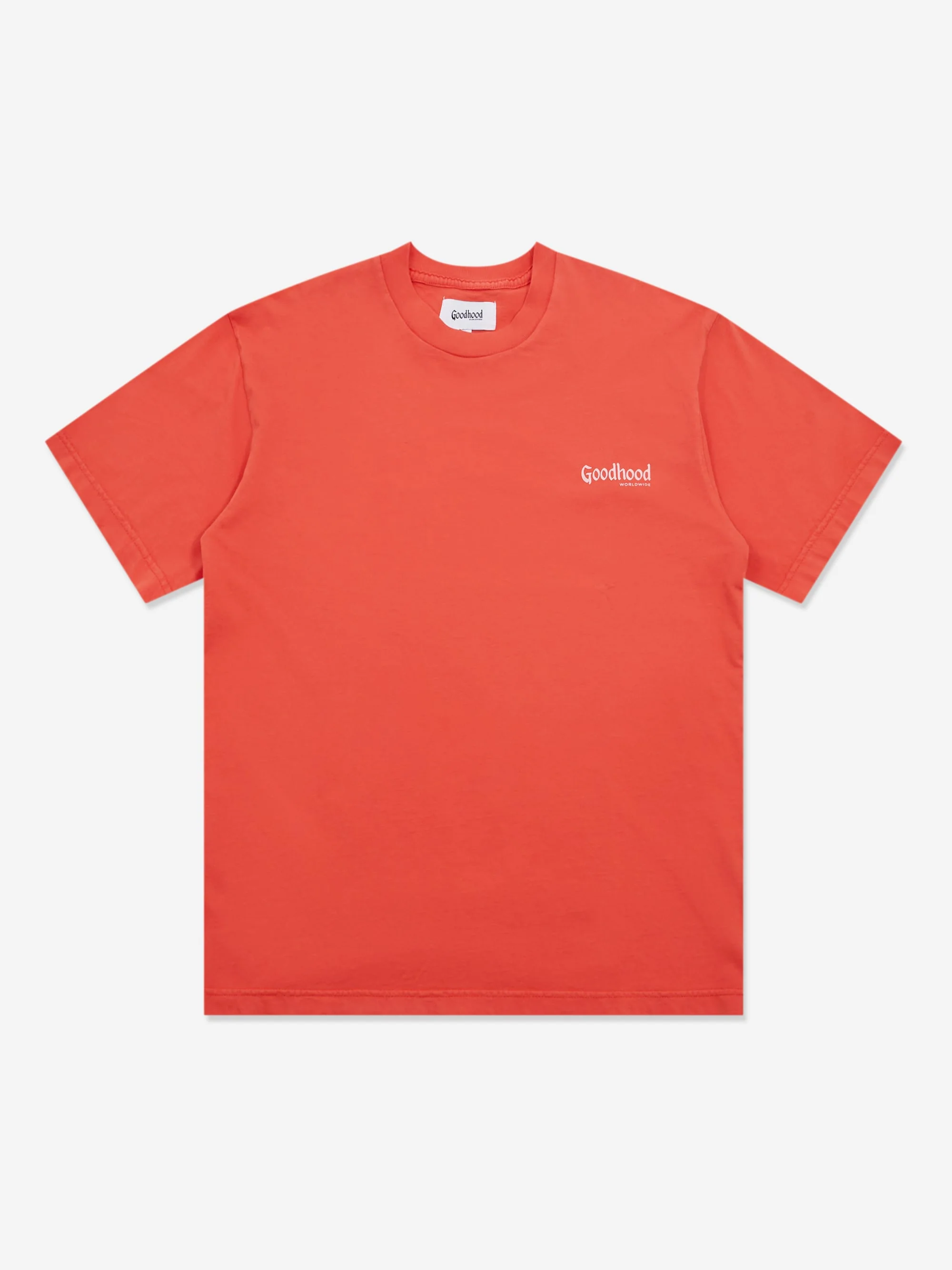 Goodhood Worldwide Utopia T-Shirt - Washed Red - Image 3