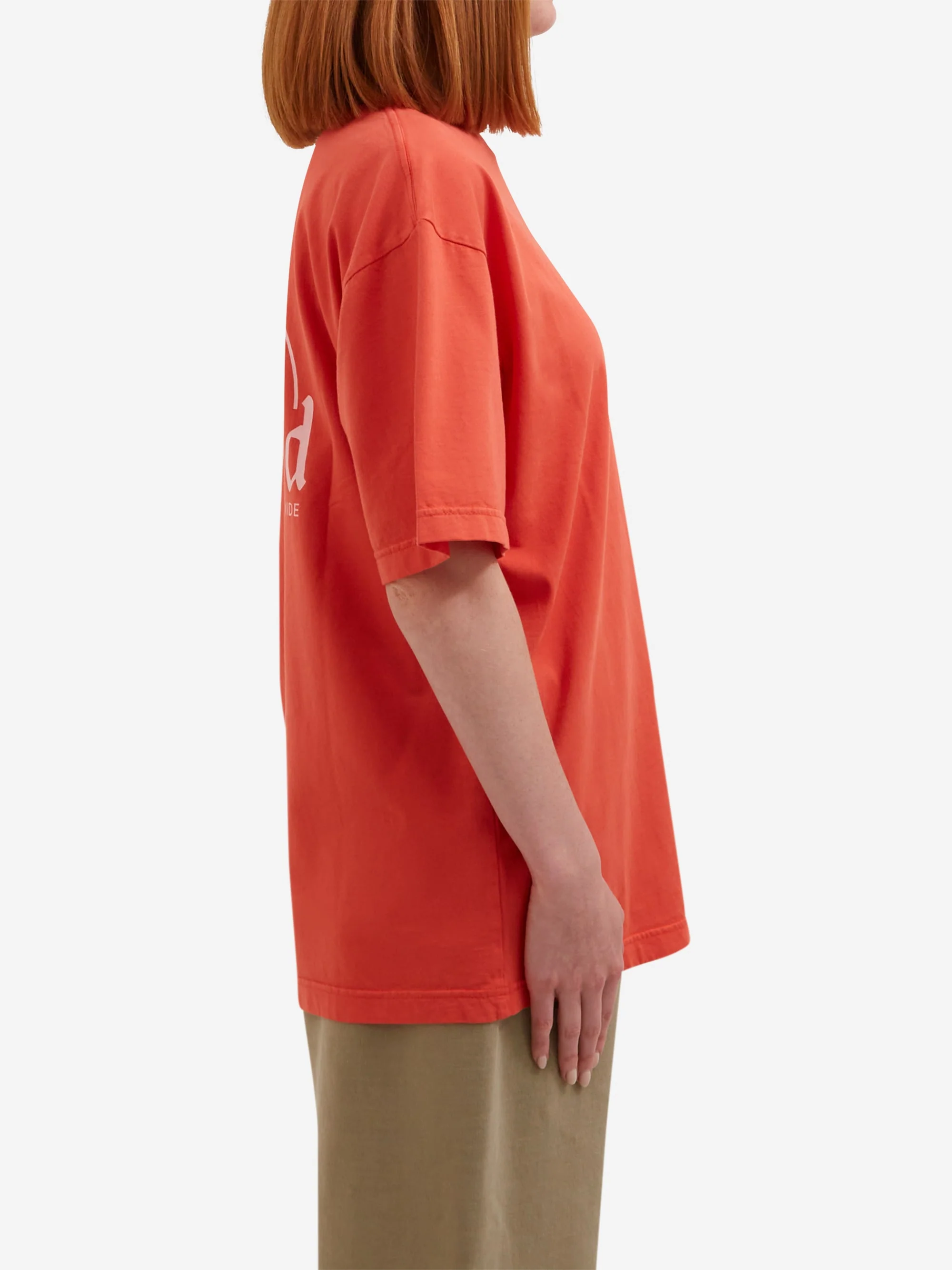 Goodhood Worldwide Utopia T-Shirt - Washed Red - Image 7