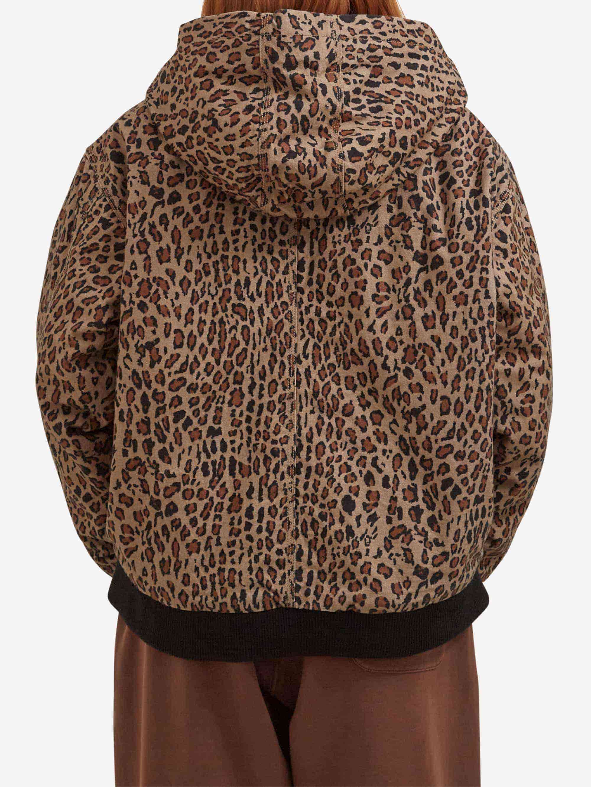 Goodhood Worldwide Warriors Hooded Coat - Leopard - Image 13
