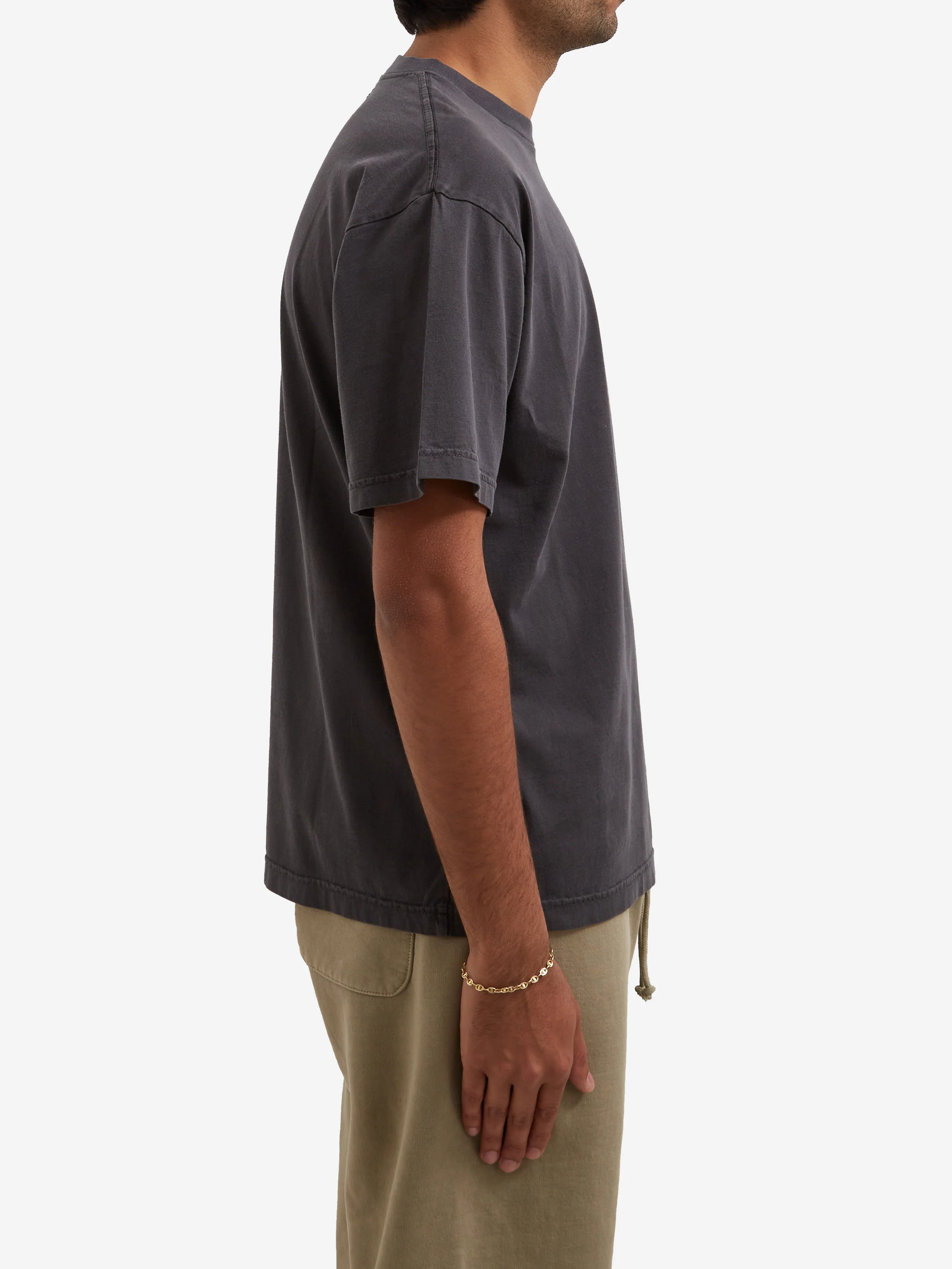 Goodhood Worldwide Washed Yologo T-Shirt - Faded Black - Image 6