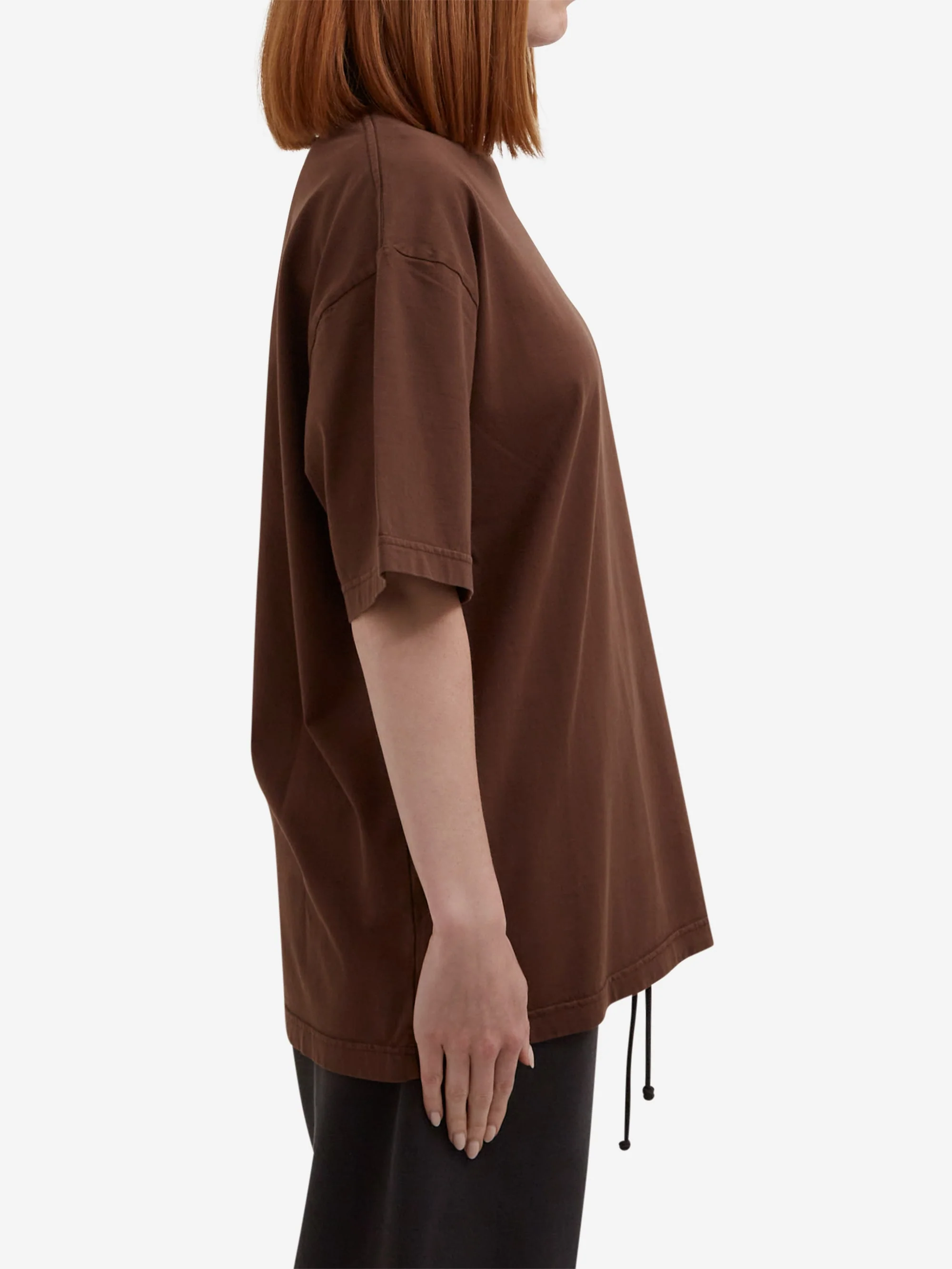 Goodhood Worldwide Washed Yologo T-Shirt - Faded Brown - Image 6