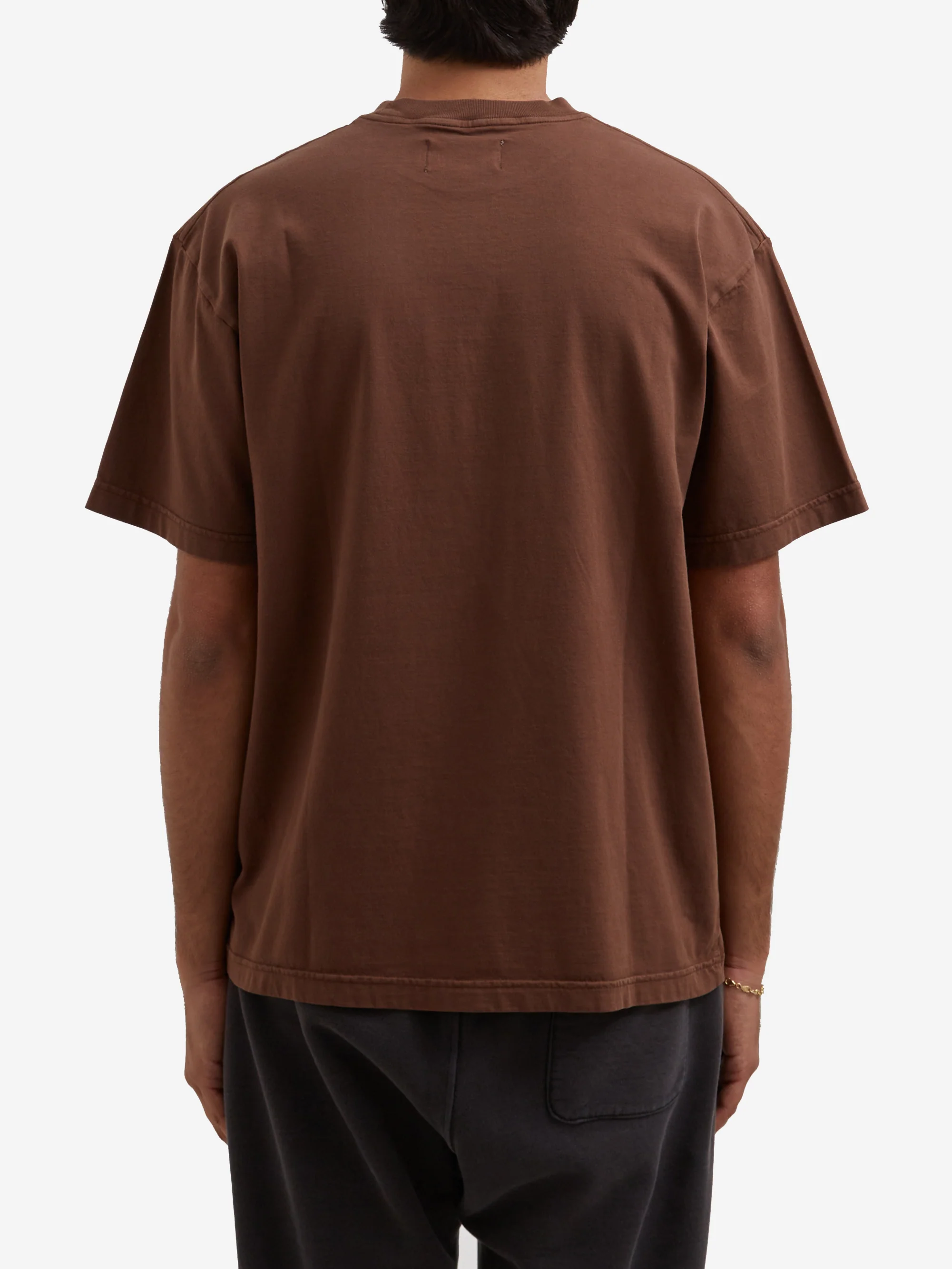 Goodhood Worldwide Washed Yologo T-Shirt - Faded Brown - Image 7