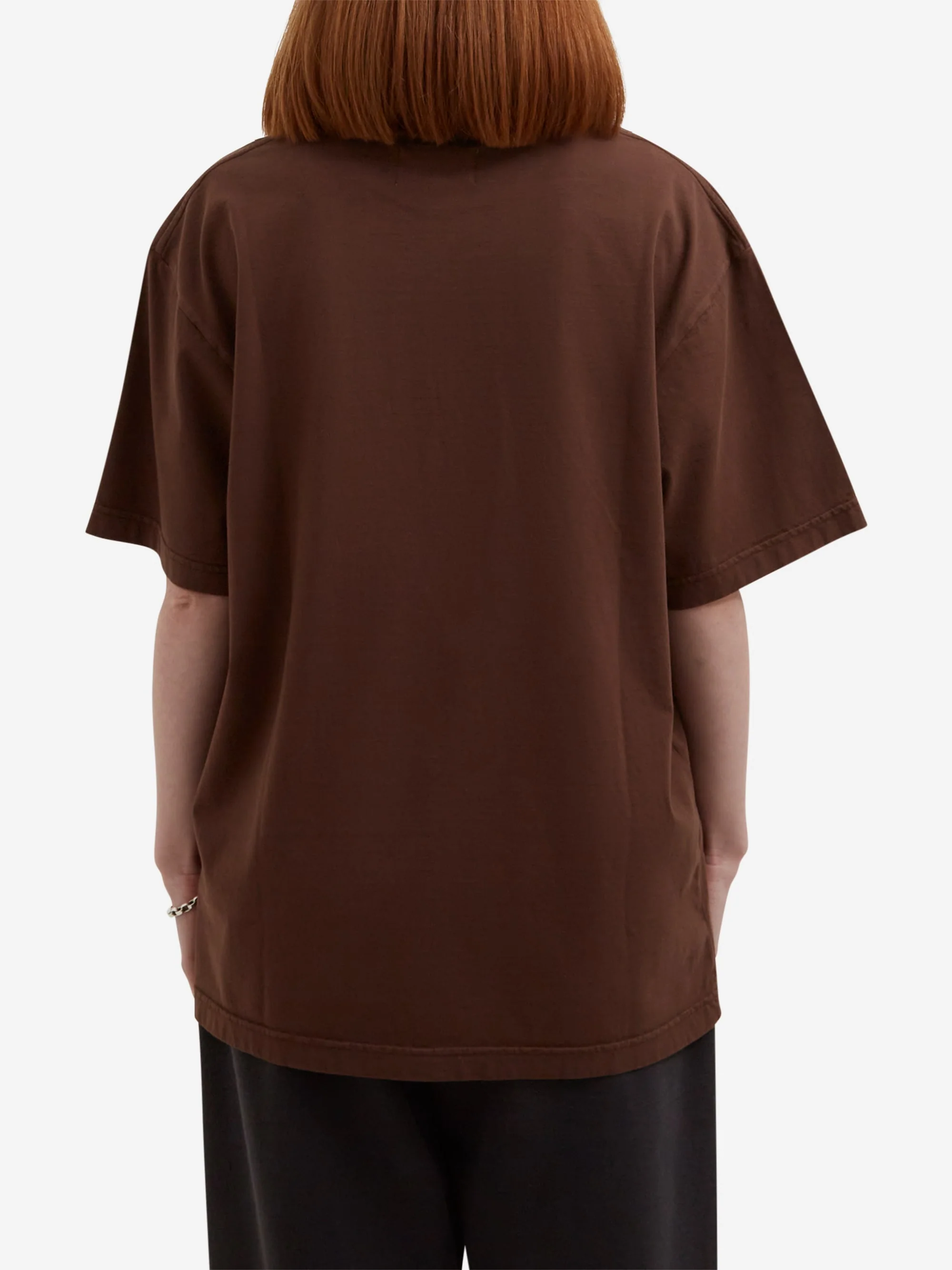 Goodhood Worldwide Washed Yologo T-Shirt - Faded Brown - Image 8