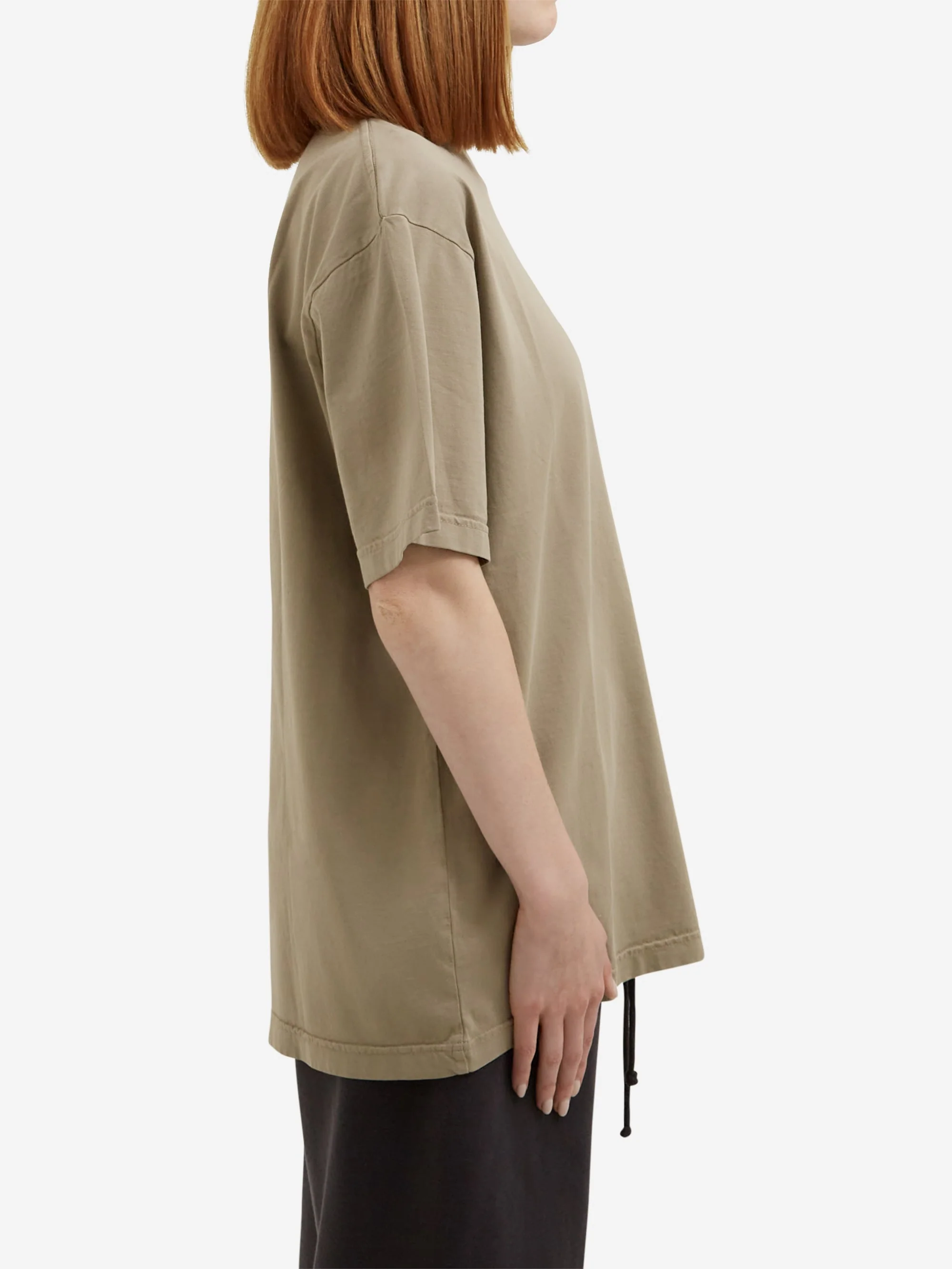Goodhood Worldwide Washed Yologo T-Shirt - Faded Olive - Image 7