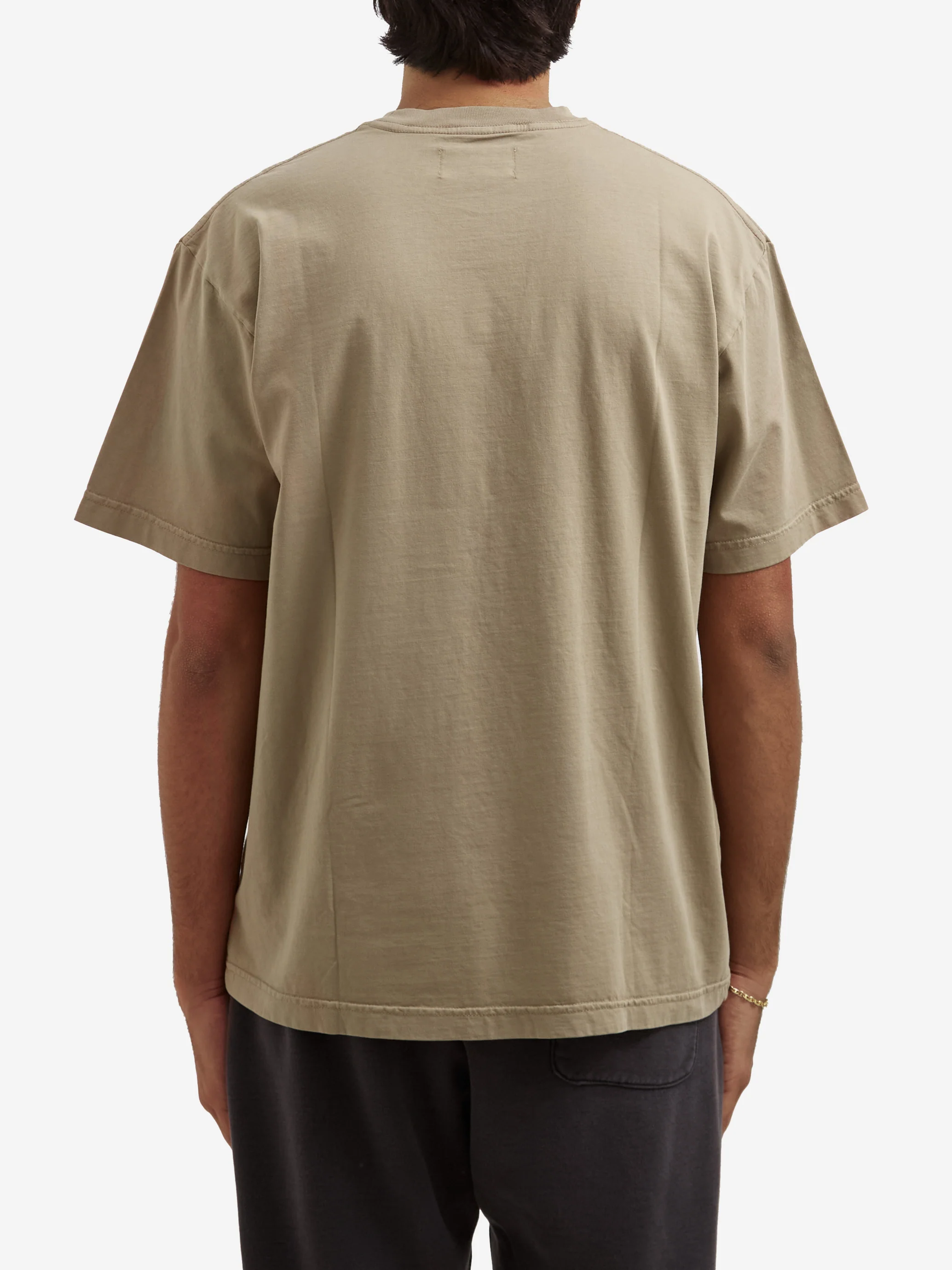 Goodhood Worldwide Washed Yologo T-Shirt - Faded Olive - Image 8