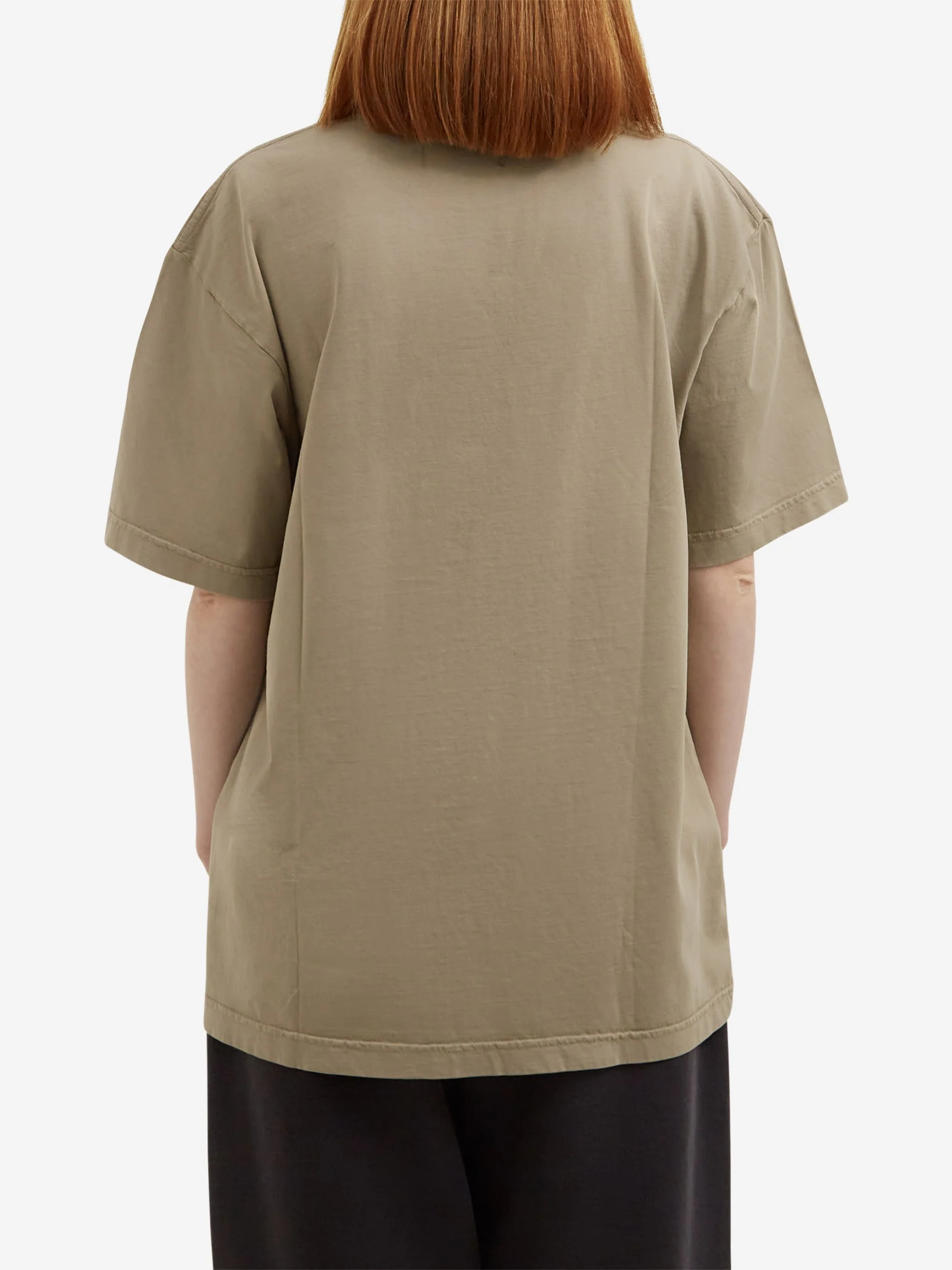 Goodhood Worldwide Washed Yologo T-Shirt - Faded Olive - Image 9