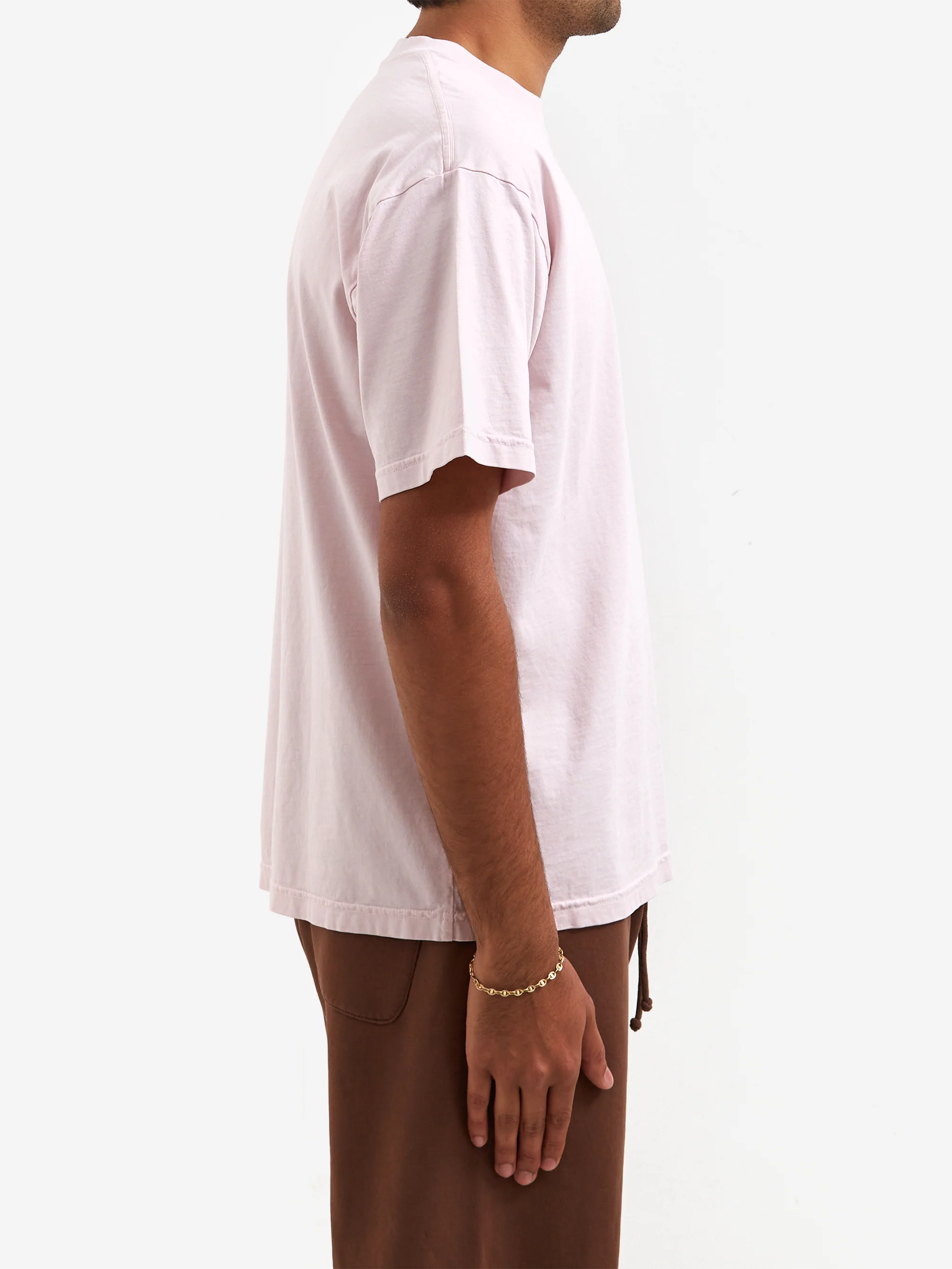 Goodhood Worldwide Washed Yologo T-Shirt - Faded Pink - Image 8