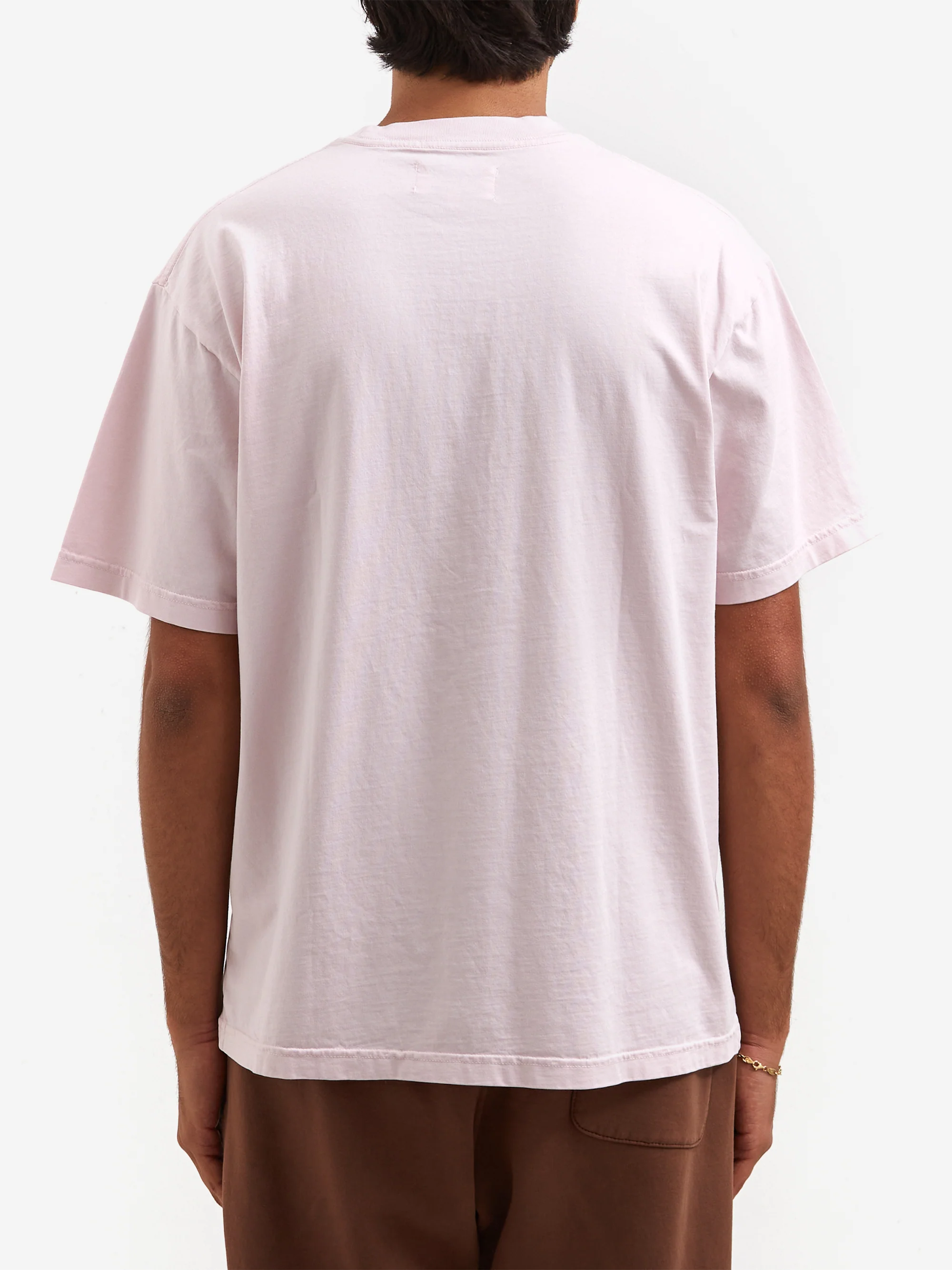 Goodhood Worldwide Washed Yologo T-Shirt - Faded Pink - Image 9
