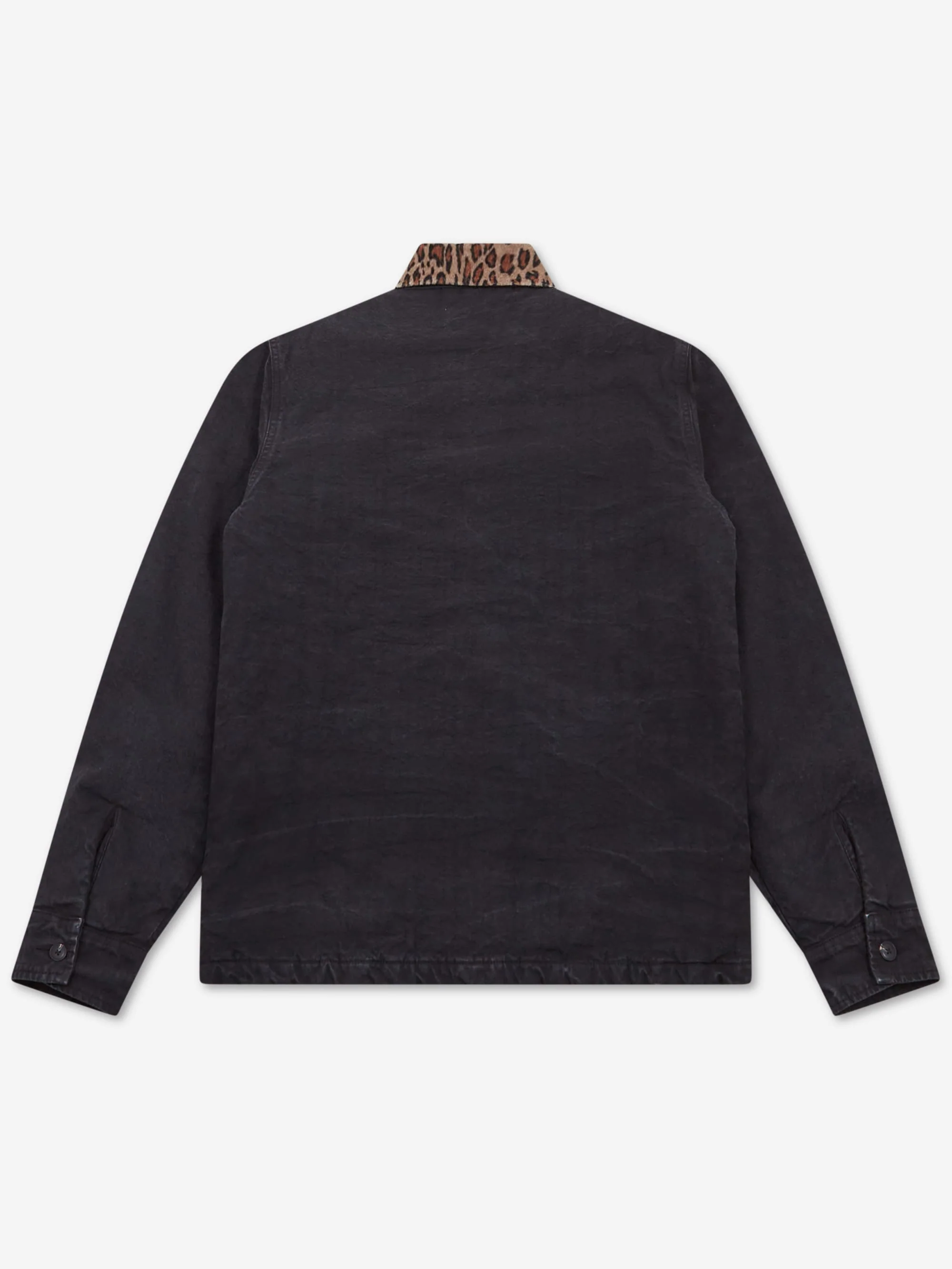 Goodhood Worldwide Workwear Jacket - Faded Black/Leopard - Image 6