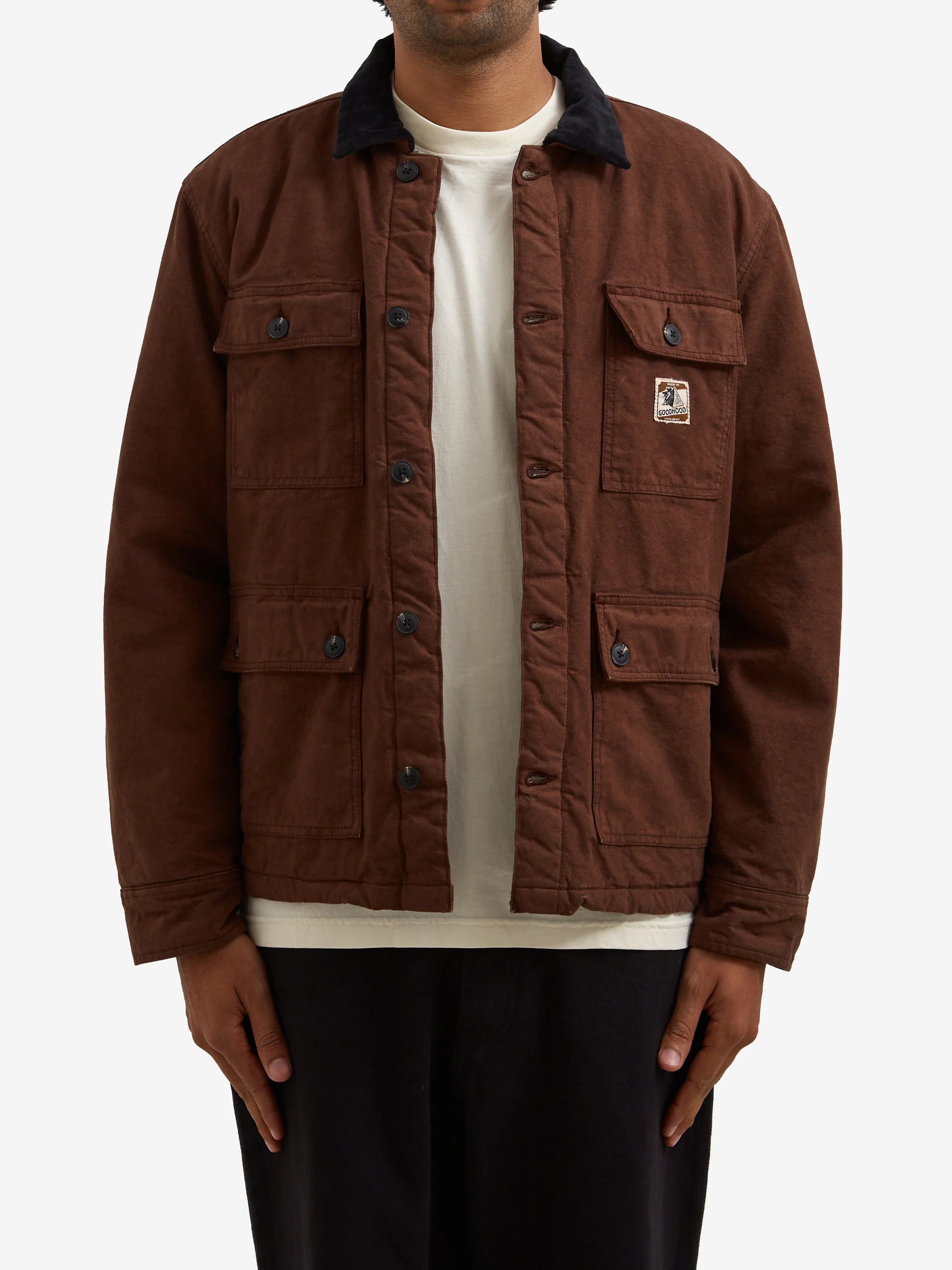 Goodhood Worldwide Workwear Jacket - Faded Brown - Image 7