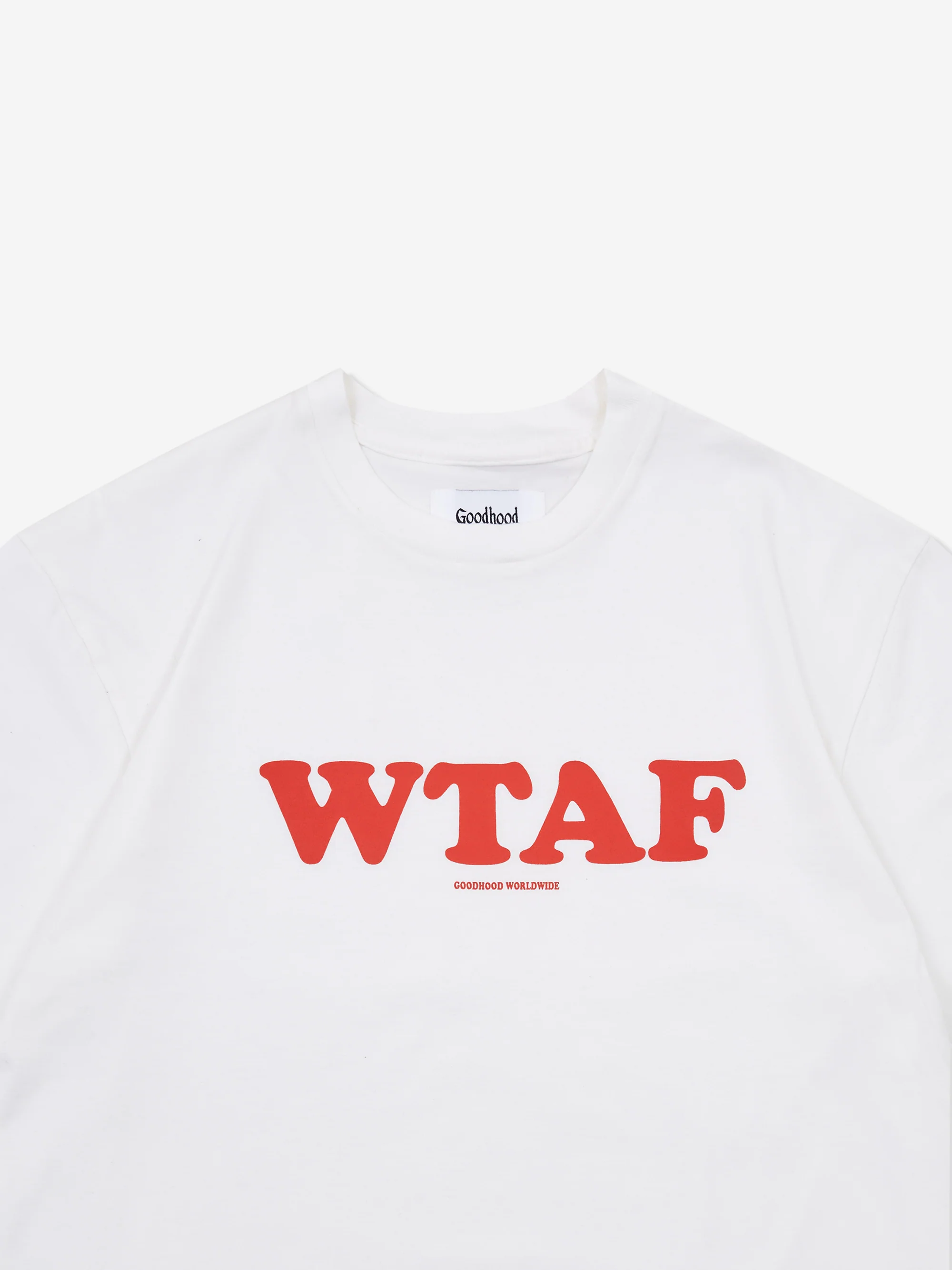 Goodhood Worldwide WTAF T-Shirt - White - Image 3