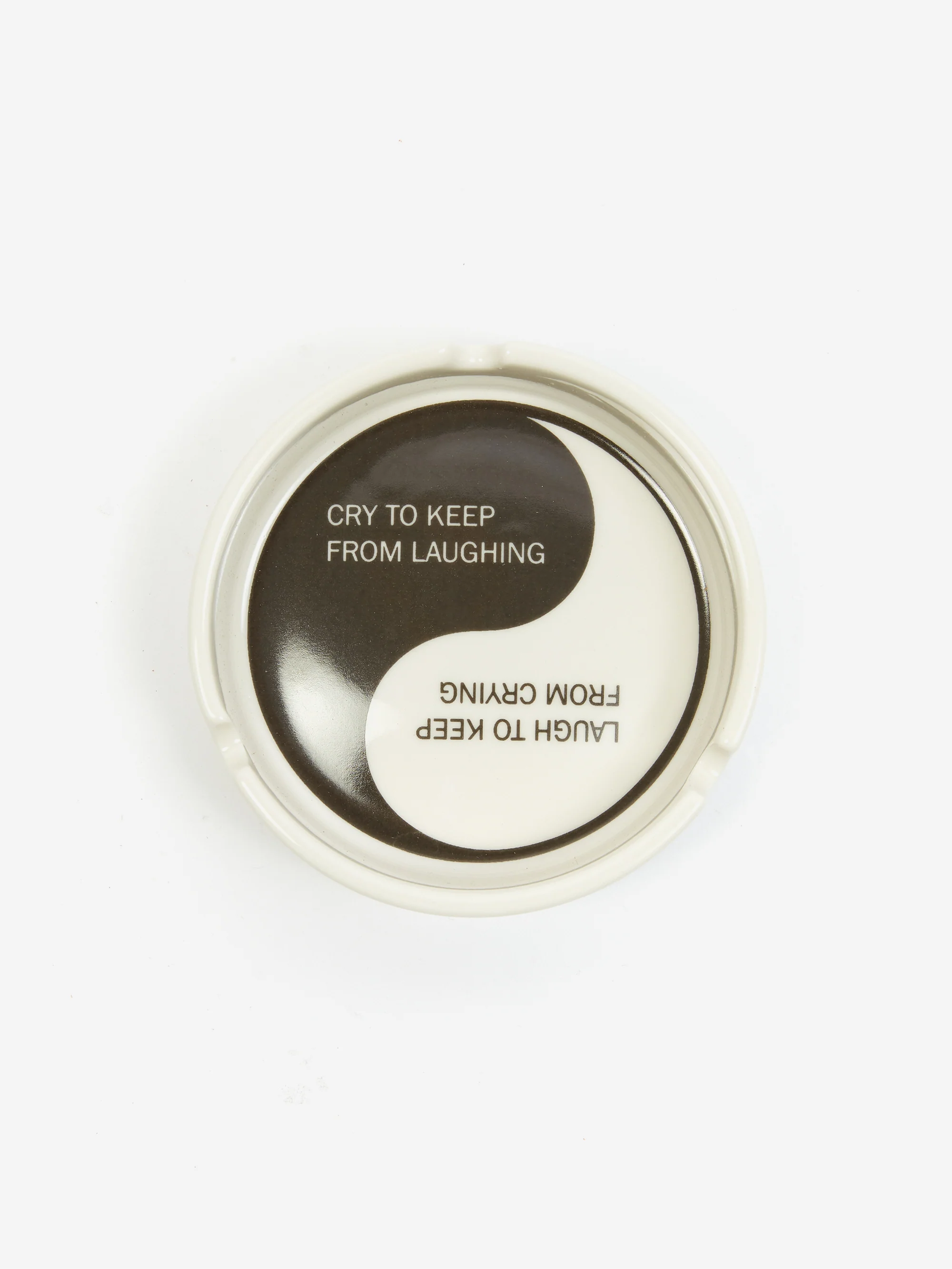 Goodhood Worldwide x Ed Davis Yin-Yang Ashtray - White - Image 2