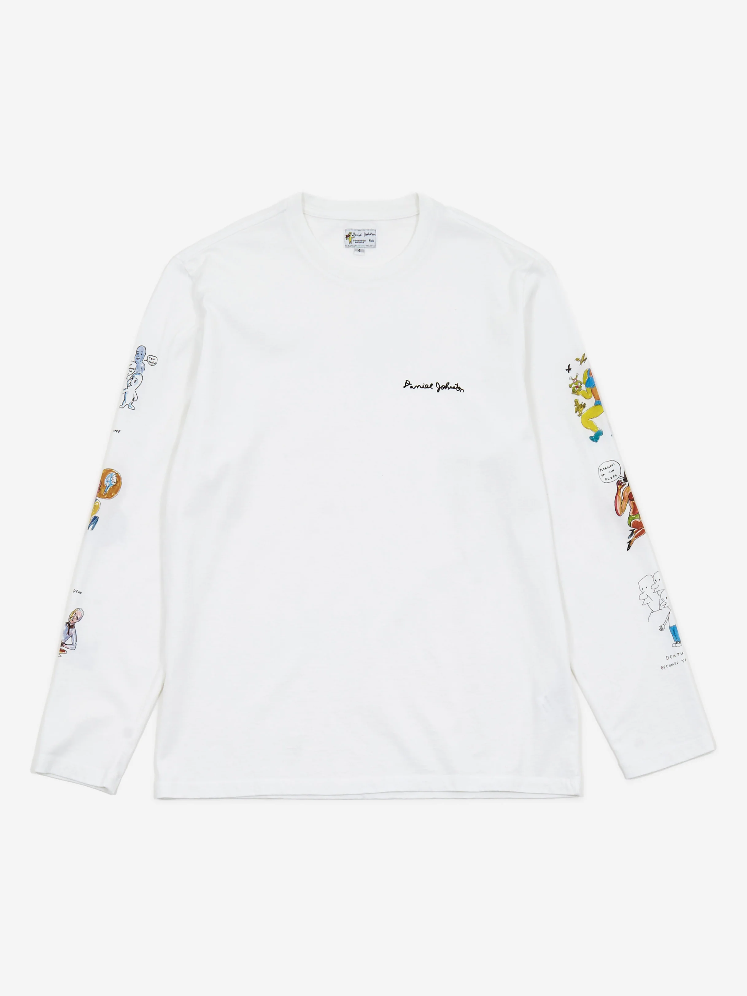 Goodhood x FOLK x Daniel Johnston White Longsleeve T-Shirt - White