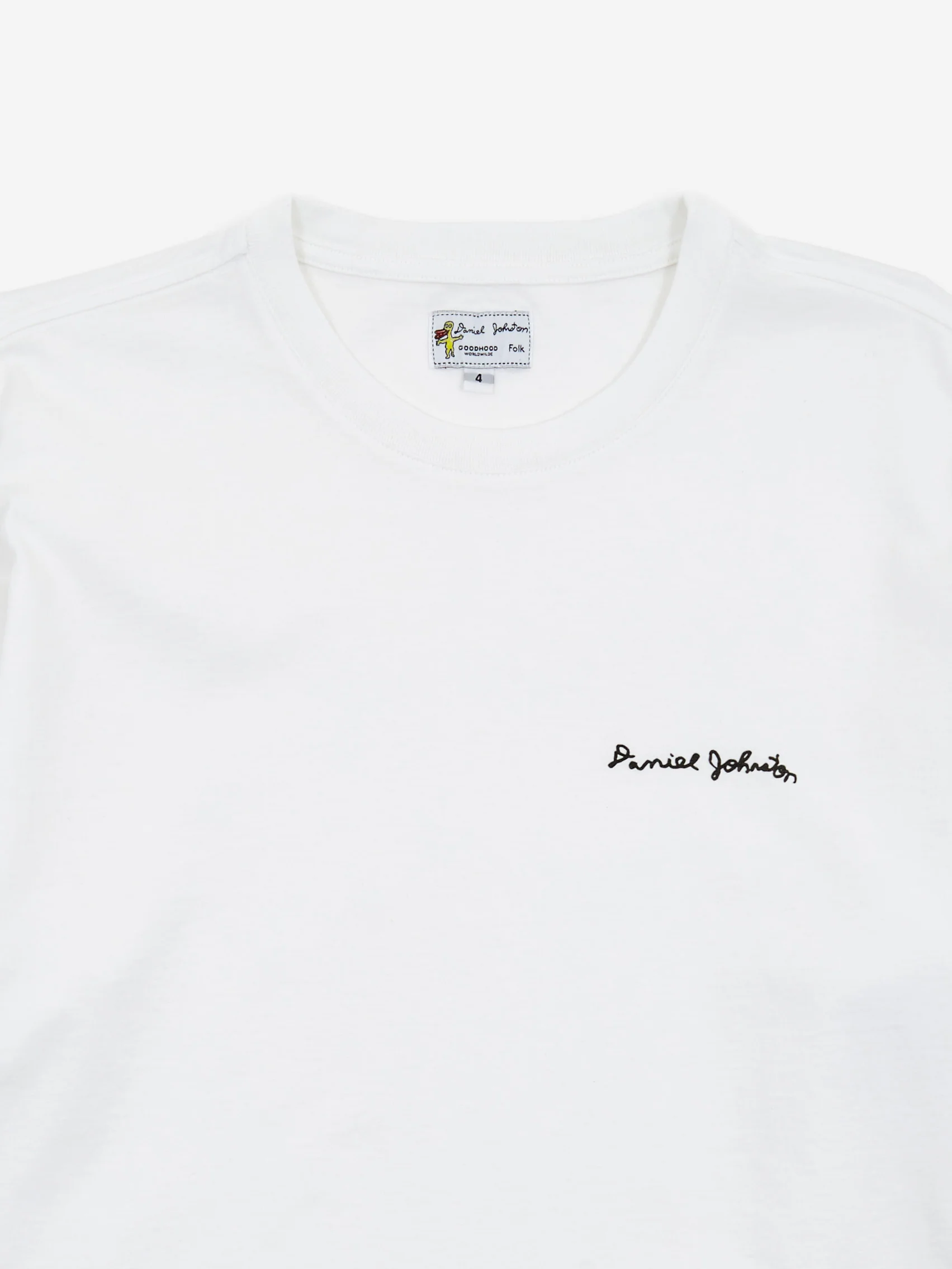 Goodhood x FOLK x Daniel Johnston White Longsleeve T-Shirt - White - Image 3