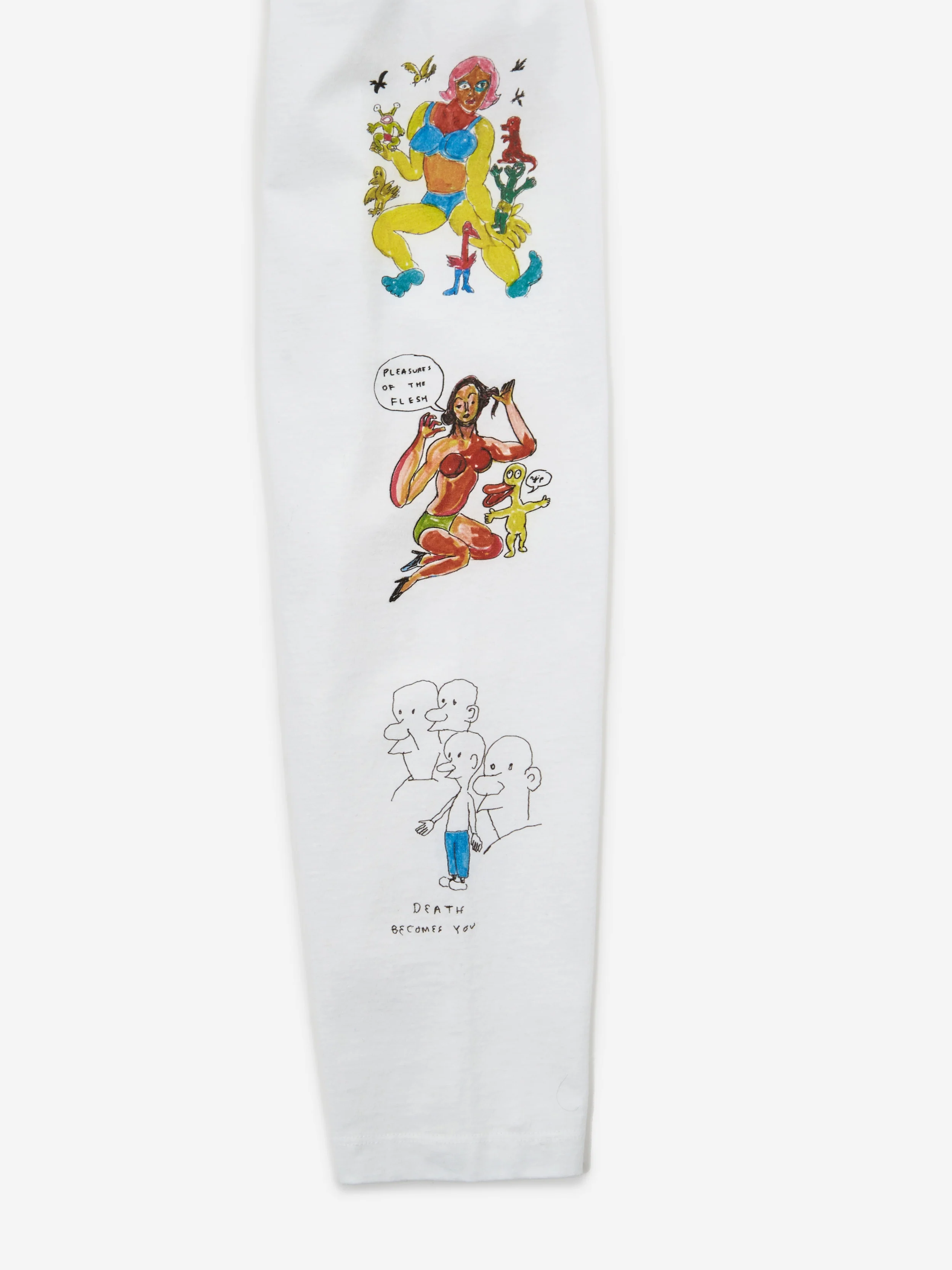 Goodhood x FOLK x Daniel Johnston White Longsleeve T-Shirt - White - Image 4