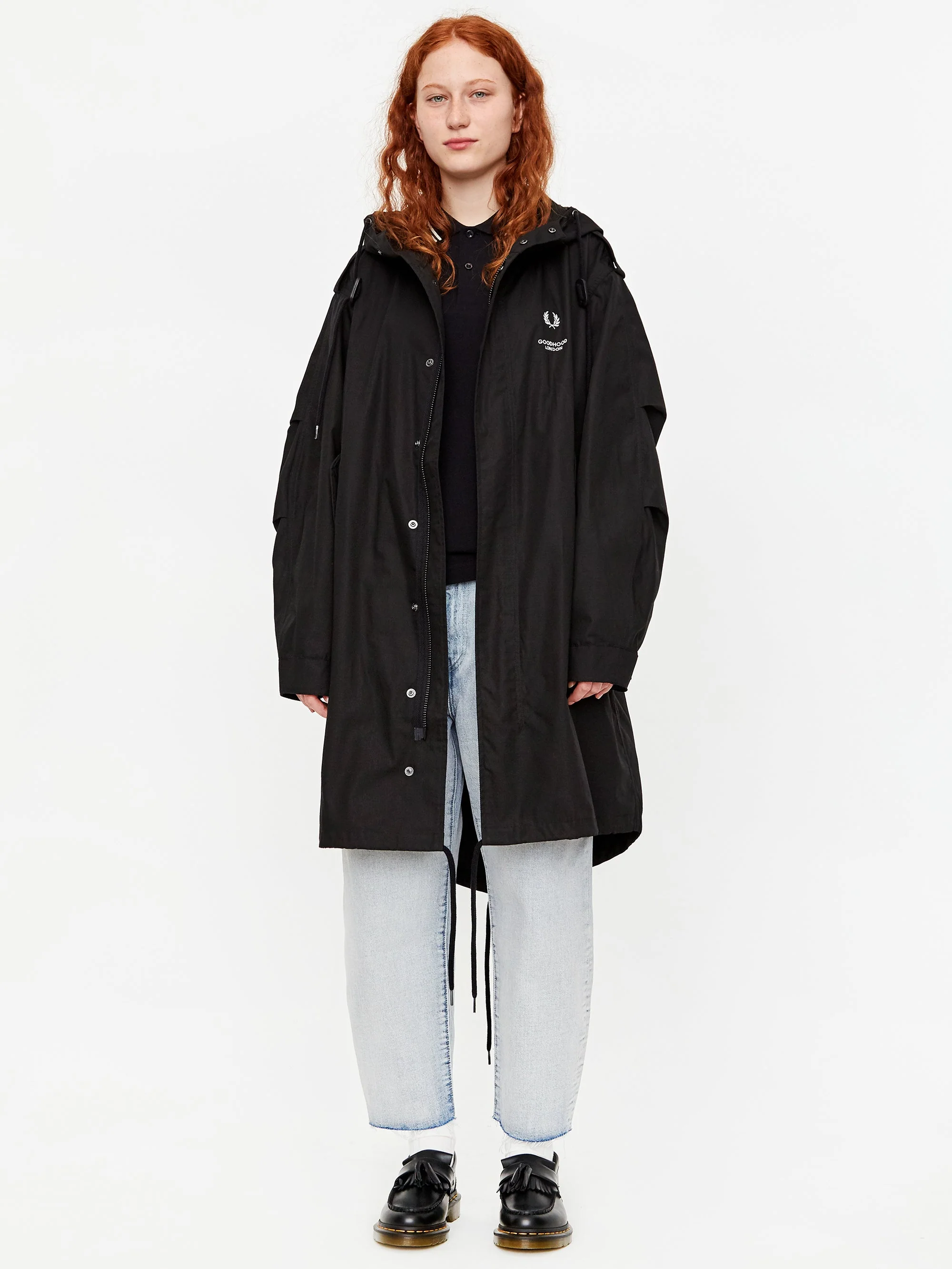 Goodhood x Fred Perry Parka - Black - Image 10