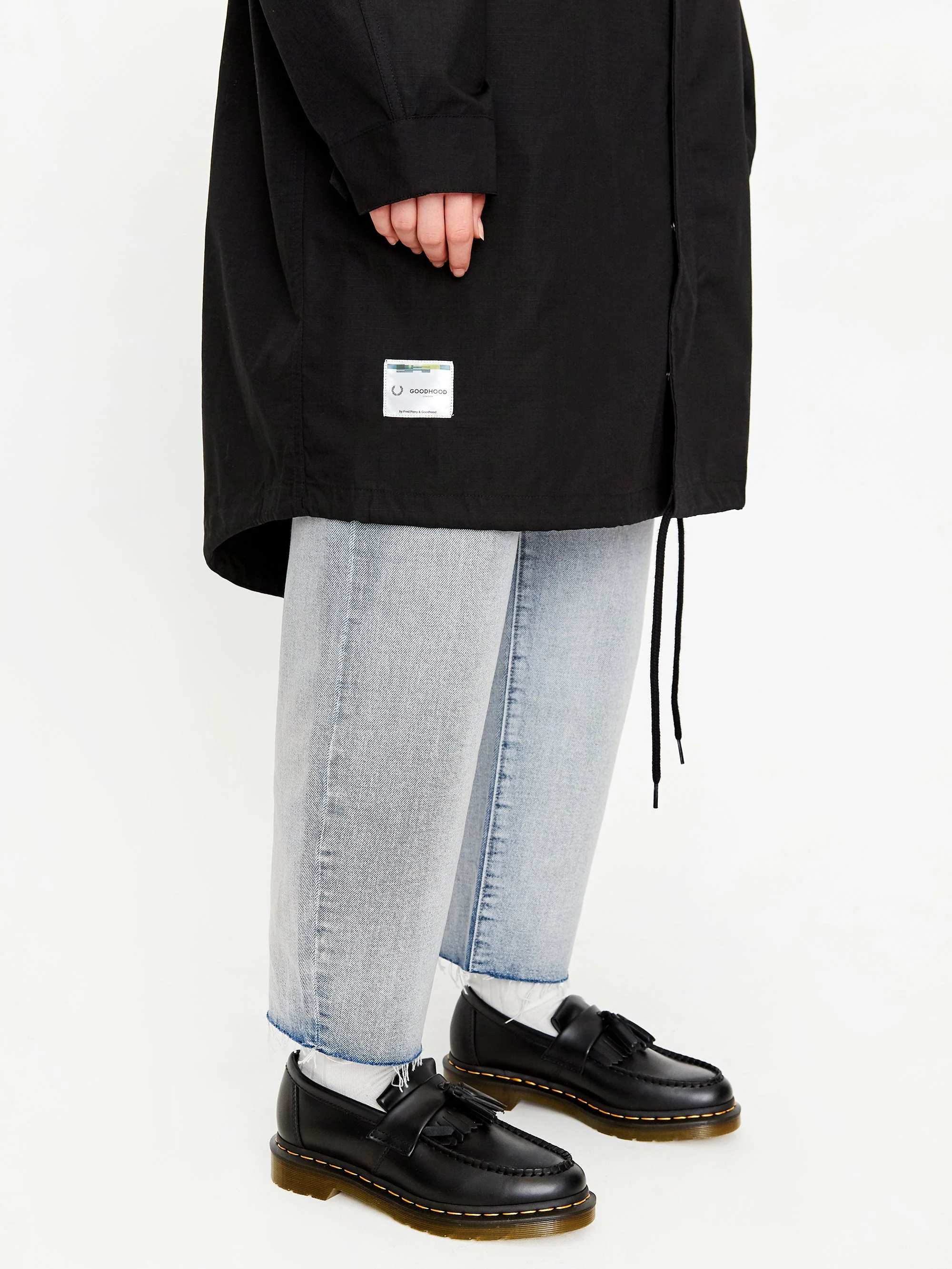 Goodhood x Fred Perry Parka - Black - Image 14