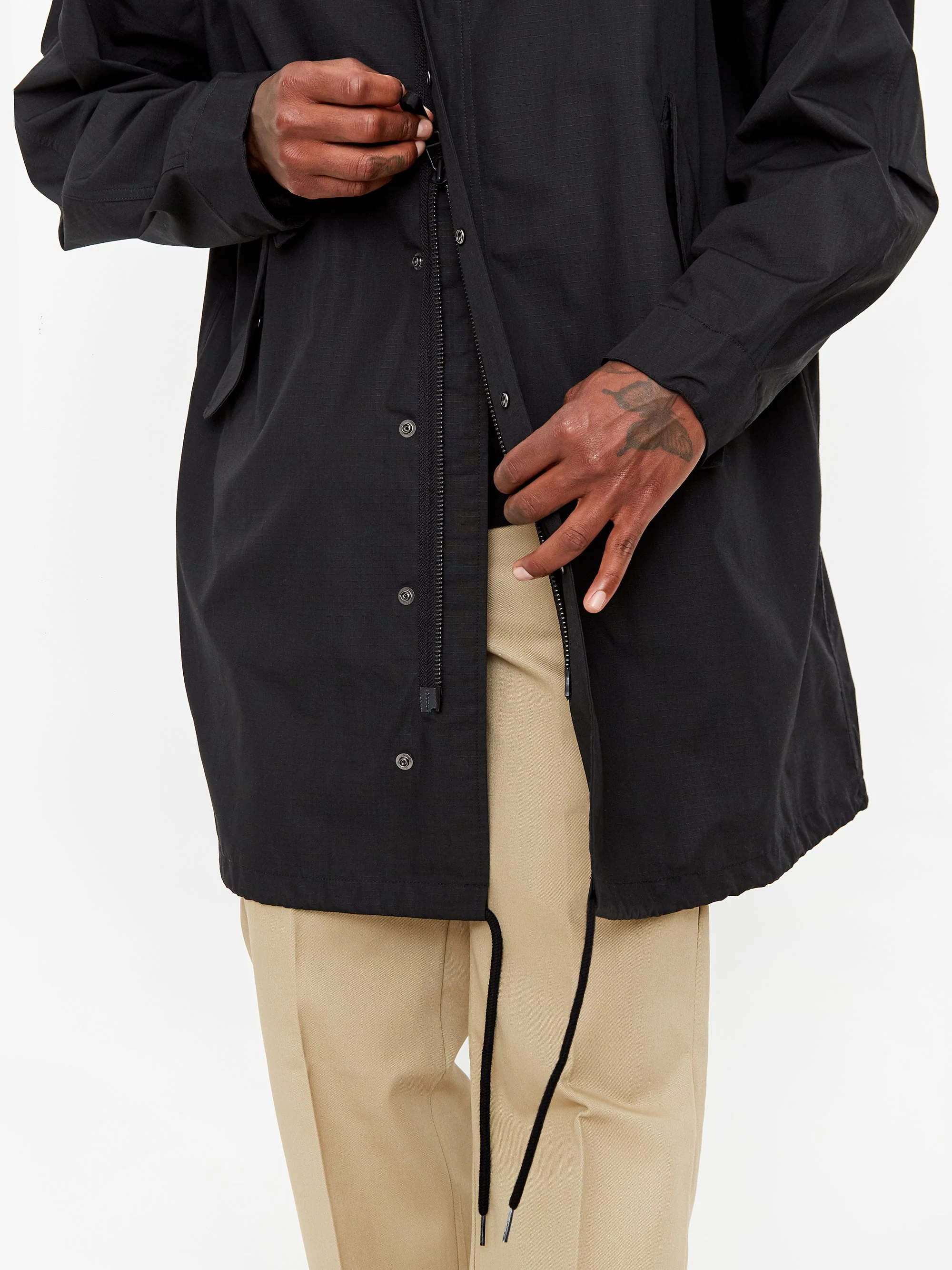 Goodhood x Fred Perry Parka - Black - Image 22