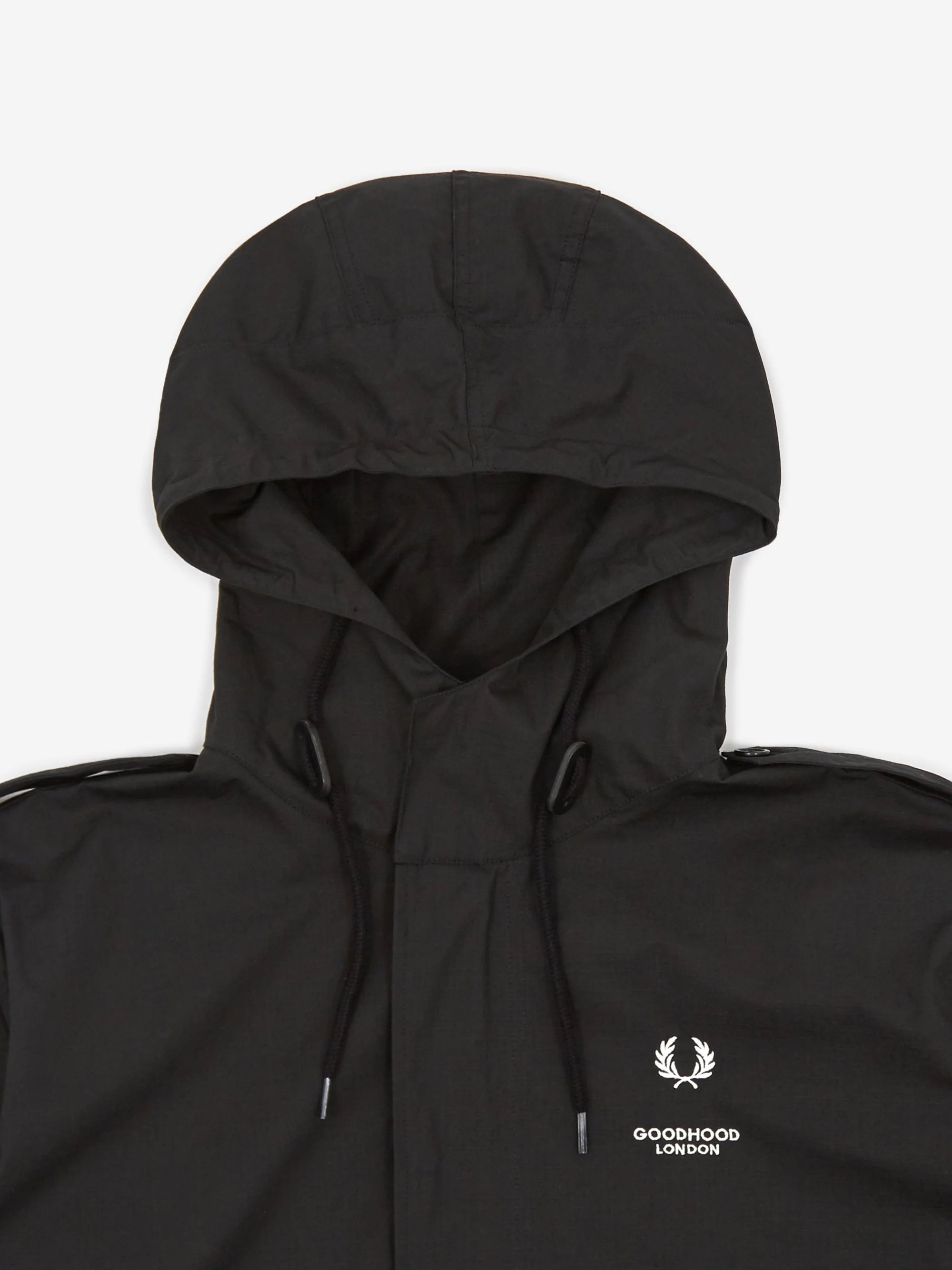 Goodhood x Fred Perry Parka - Black - Image 3